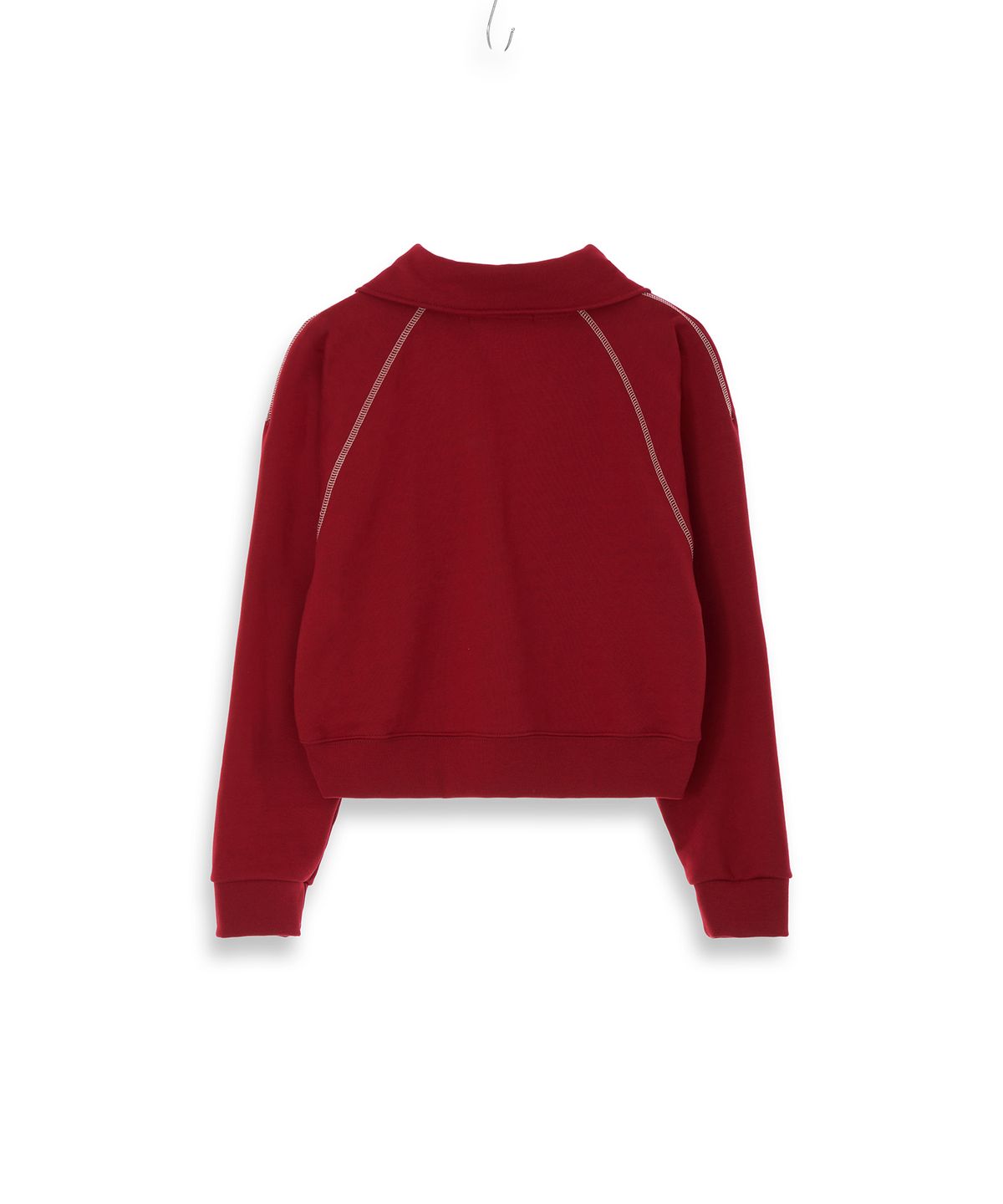 320쇼룸(320SHOWROOM) Half zipup Heritage logo Sweat shirts Red