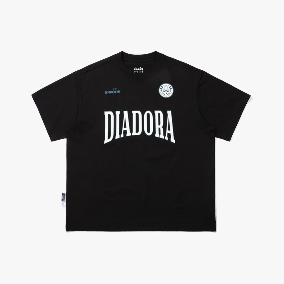 디아도라(diadora) 판타지스타 져지 티셔츠 BLACK