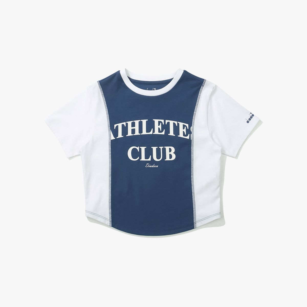 디아도라(diadora) 크래프트 블럭 티셔츠 NAVY