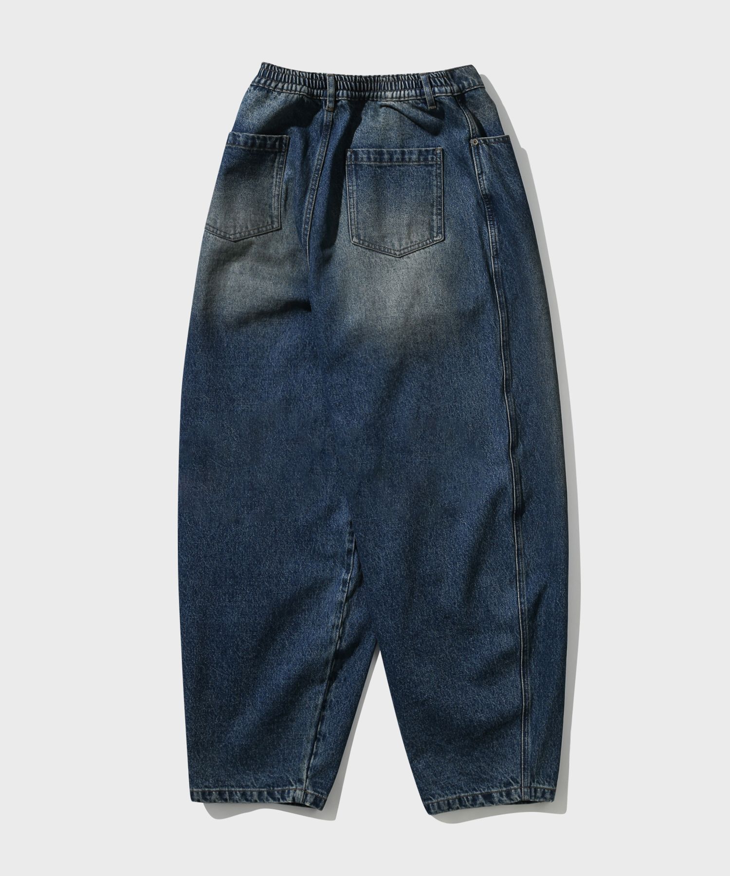 AAKAM ■ Dirty Washed Double Knee Cotton Pants デニム MUSINSA | AAKAM Dirty Washed Double Knee Cotton Pants (White)