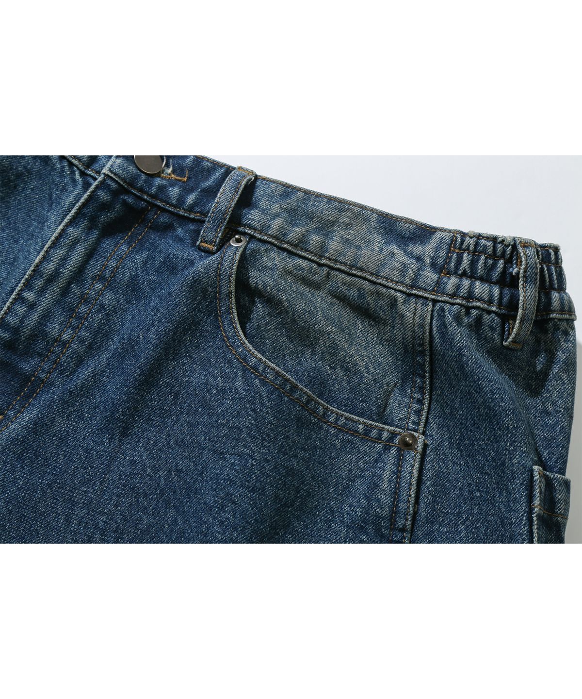 어반스터프(URBANSTOFF) 오일 워시드 데님 팬츠 (더티 블루)