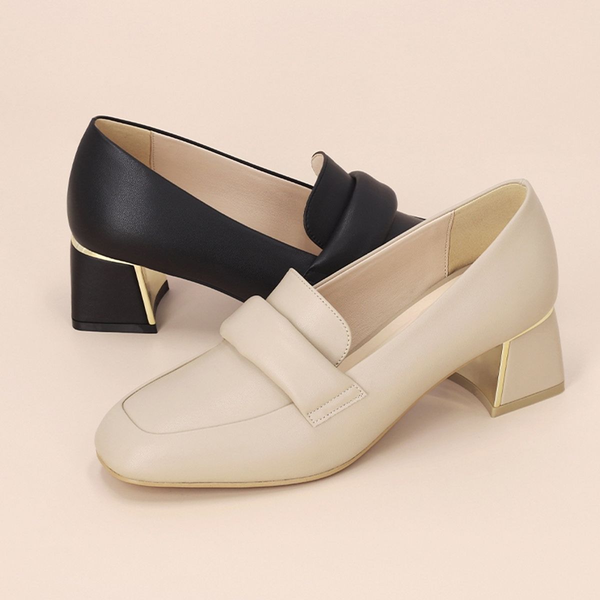 엘칸토(ELCANTO) 인텐스 여성 미들힐 로퍼 5cm LCWD18I413