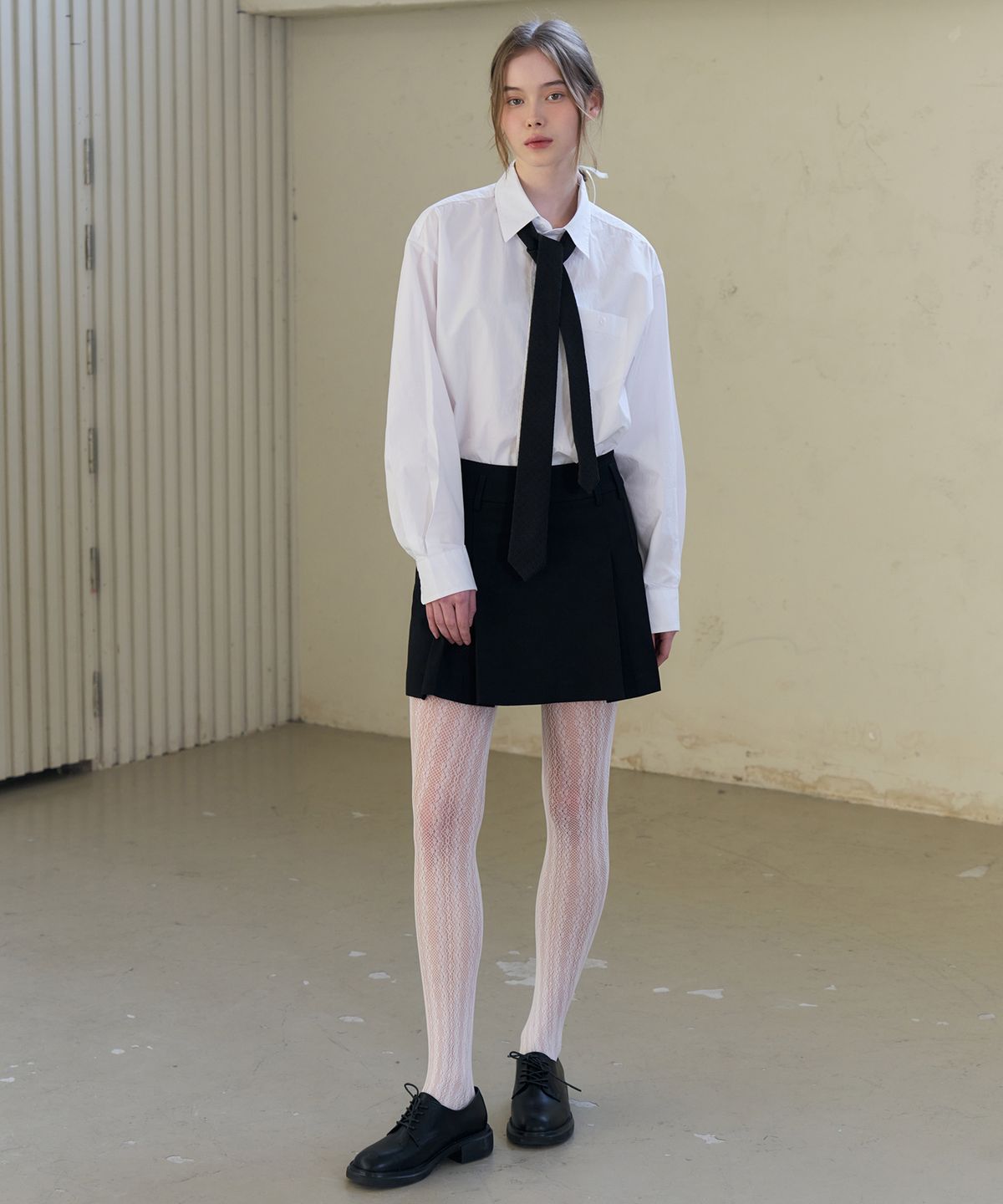 드로우핏 우먼(DRAWFIT WOMEN) 레이어 트윌 타이 [BLACK]
