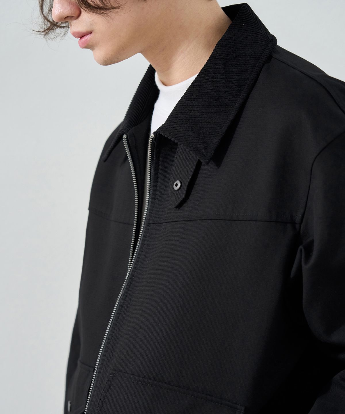 드로우핏(DRAW FIT) 헤리티지 헌팅 블루종 자켓 [BLACK]