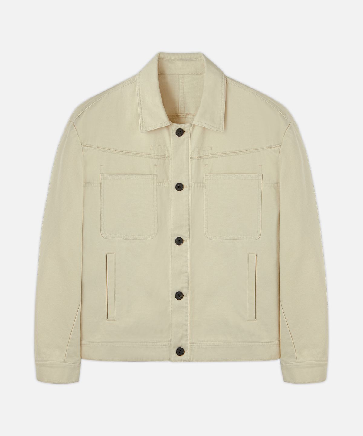 드로우핏(DRAW FIT) 인버티드 워싱 코튼 자켓 [CREAM]