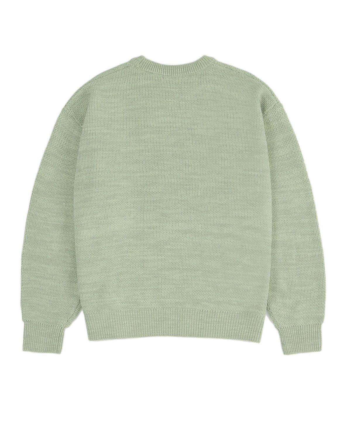 드로우핏(DRAW FIT) 오버사이즈 믹시드 풀오버 니트 [SAGE GREEN]