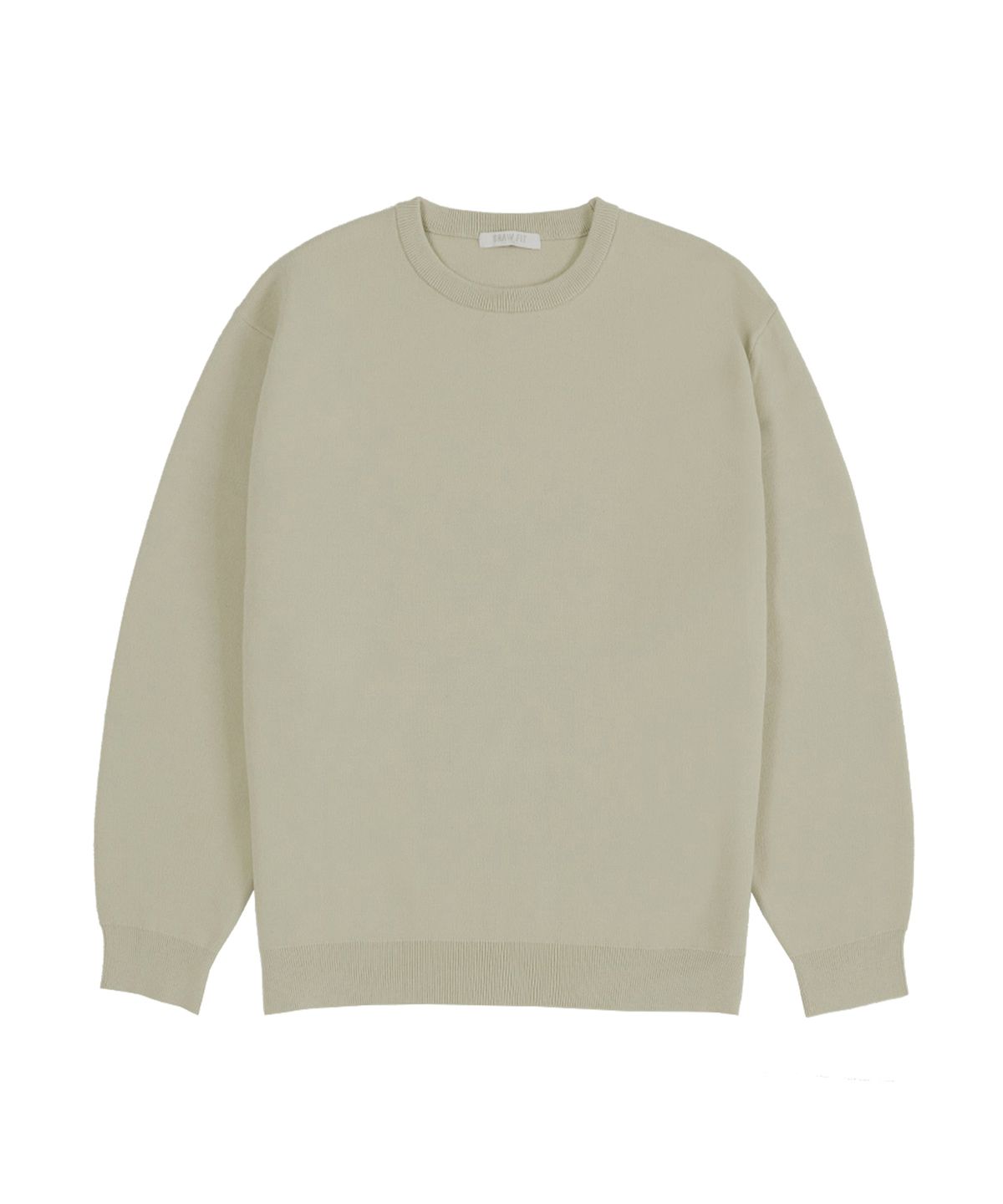 드로우핏(DRAW FIT) 소프트 에센셜 라운드 니트 [SAND BEIGE]