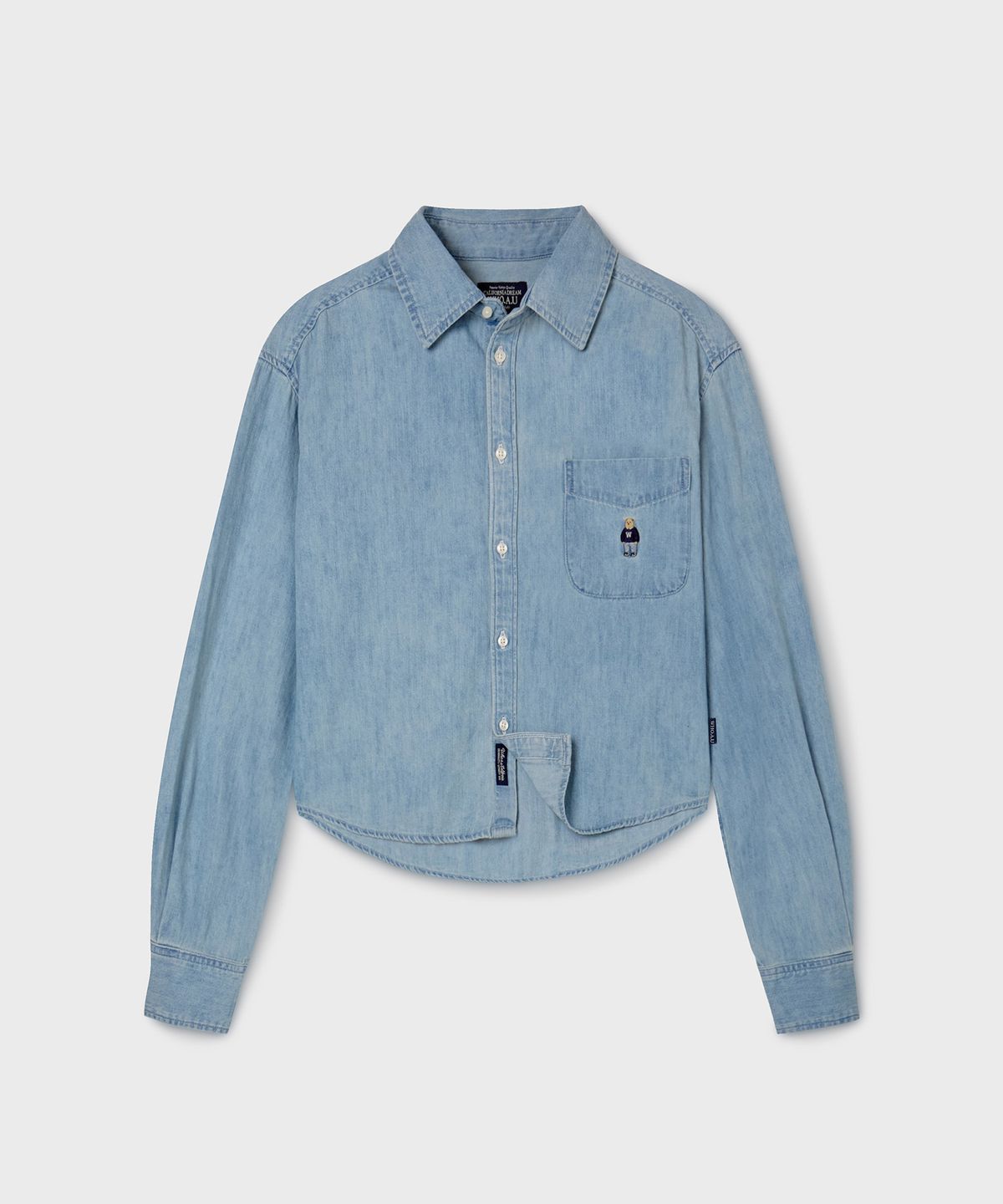 후아유(WHO.A.U) Steve Crop Denim Shirts (F) / WHYJG2334F