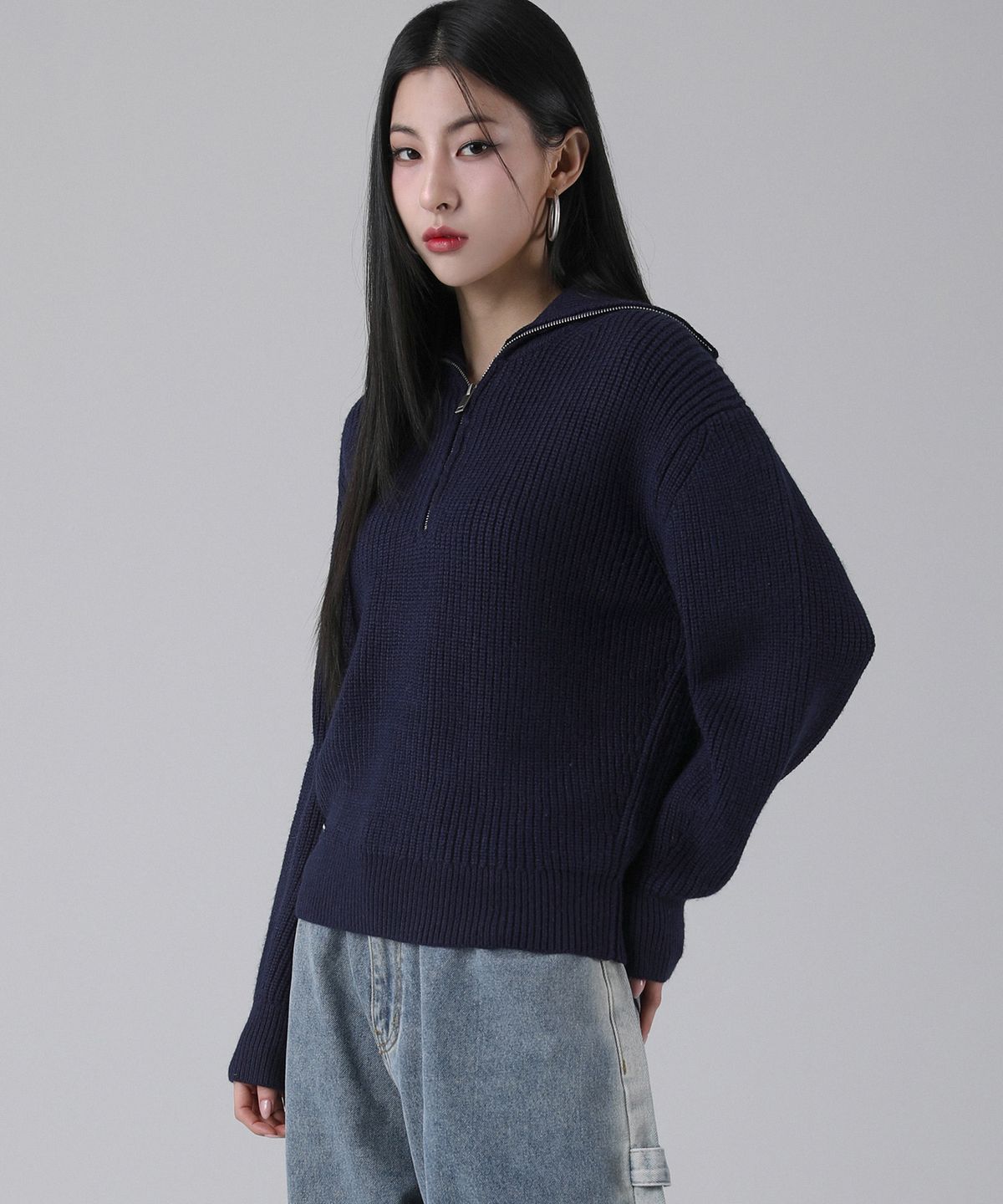 어반드레스(AVANDRESS) Kaylee Half Zip-up Sweater - 6COL