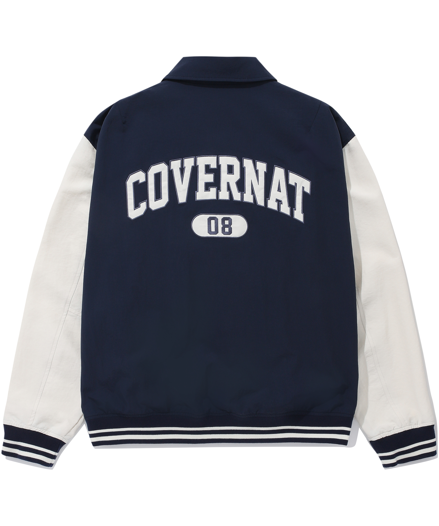 [COVERNAT]★C LOGO COLLAR VARSITY JACKET Covernat Unisex C Logo Collar Varsity Jacket Navy | Jackets