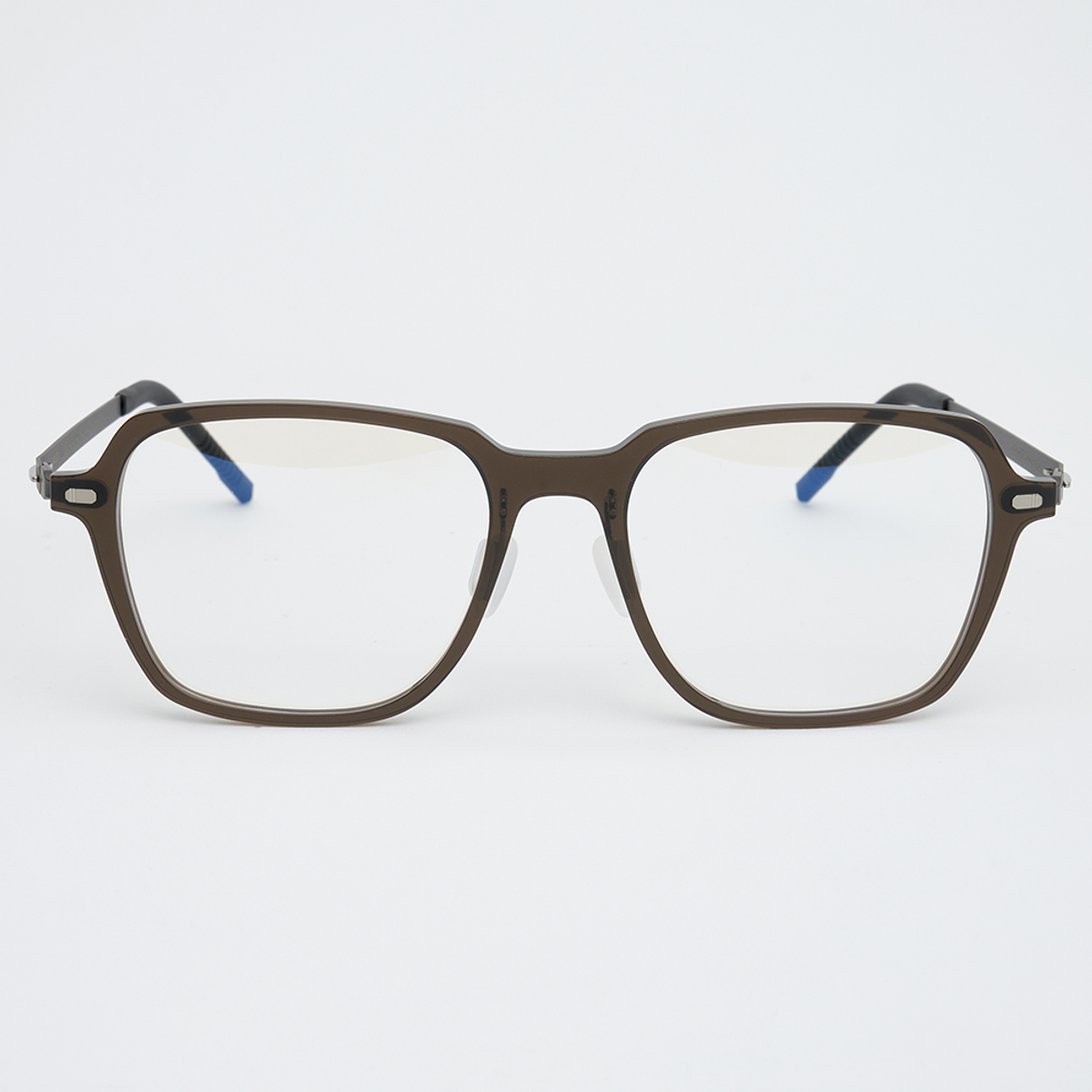 알로아이웨어(ALO EYEWEAR) [The air] AL5310 0910G 초경량 오버사이즈 스퀘어 블랙 안경테 블루라이트 렌즈 선택