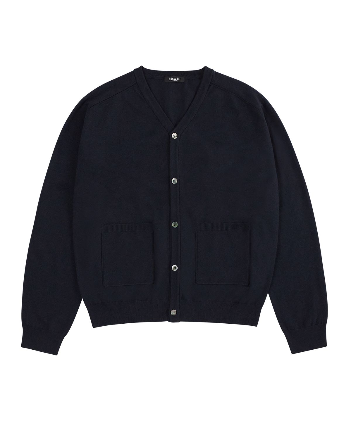 드로우핏(DRAW FIT) 소프트 PBT 님블 브이넥 가디건 [NAVY]