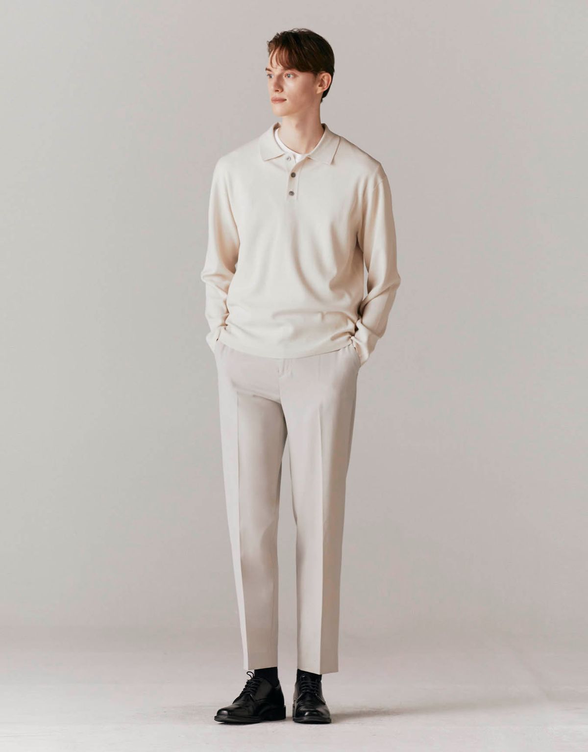 컨셉원(CONCEPTS1ONE) 114501 MW TR 슬림핏 슬랙스_라이트샌드