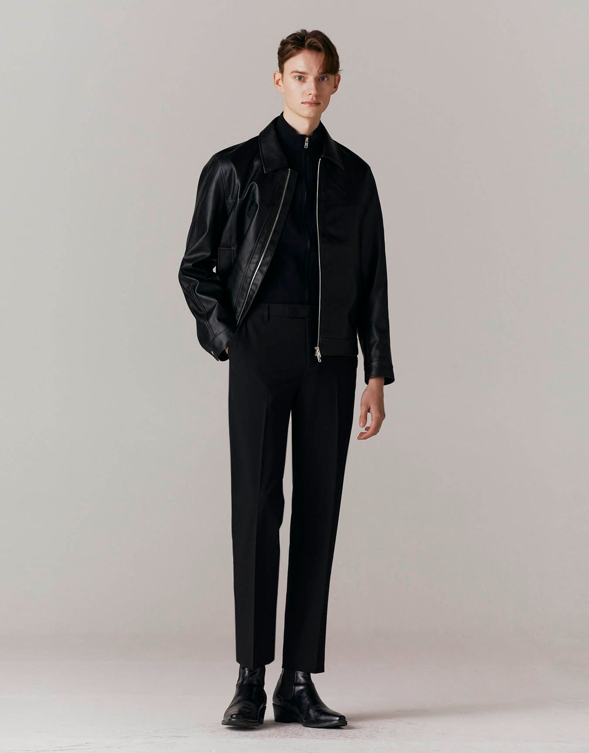 컨셉원(CONCEPTS1ONE) 114501 MW TR 슬림핏 슬랙스_블랙