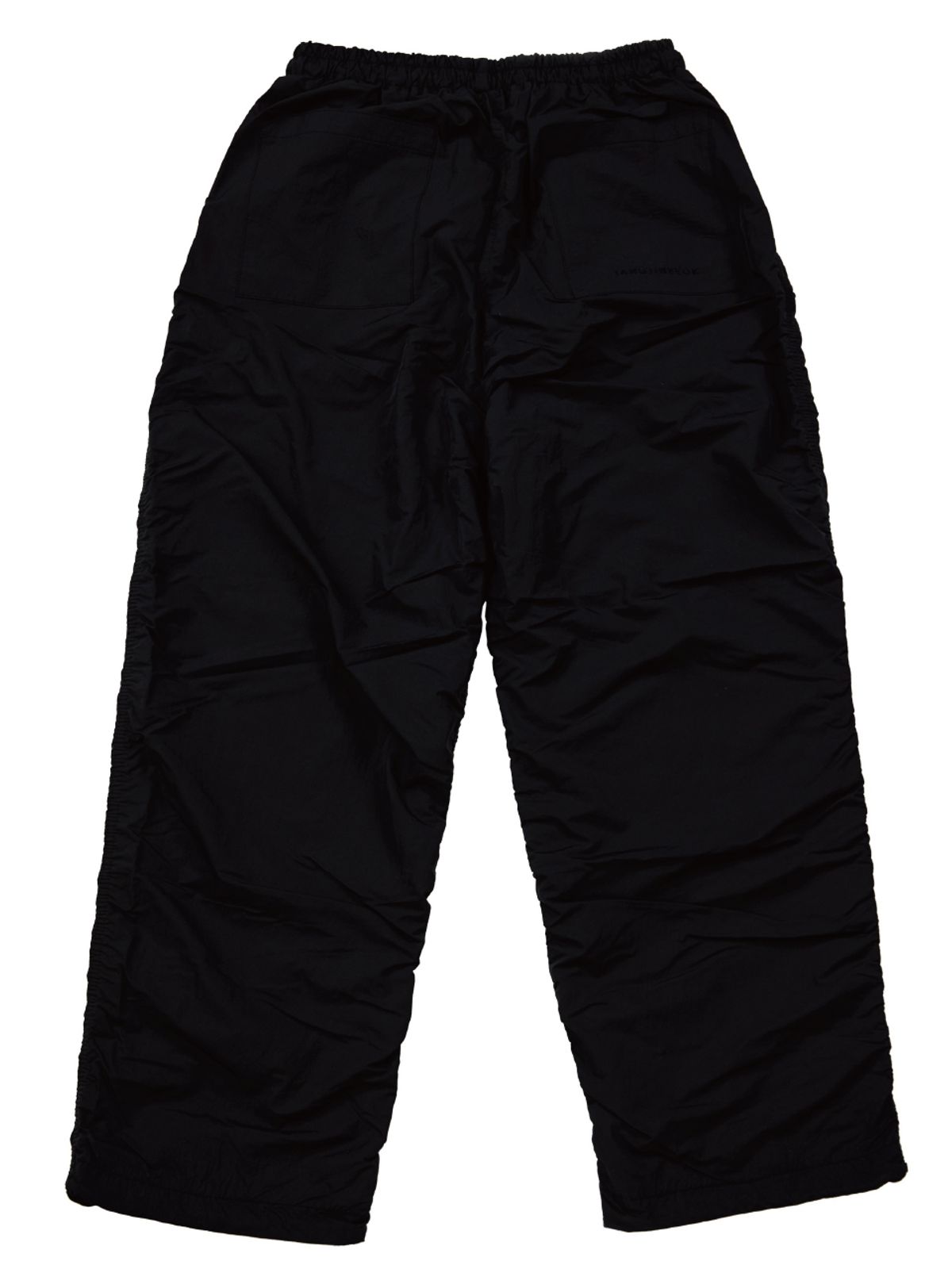 장진석(JANGJINSEOK) 나일론 셔링 팬츠 (BLACK)