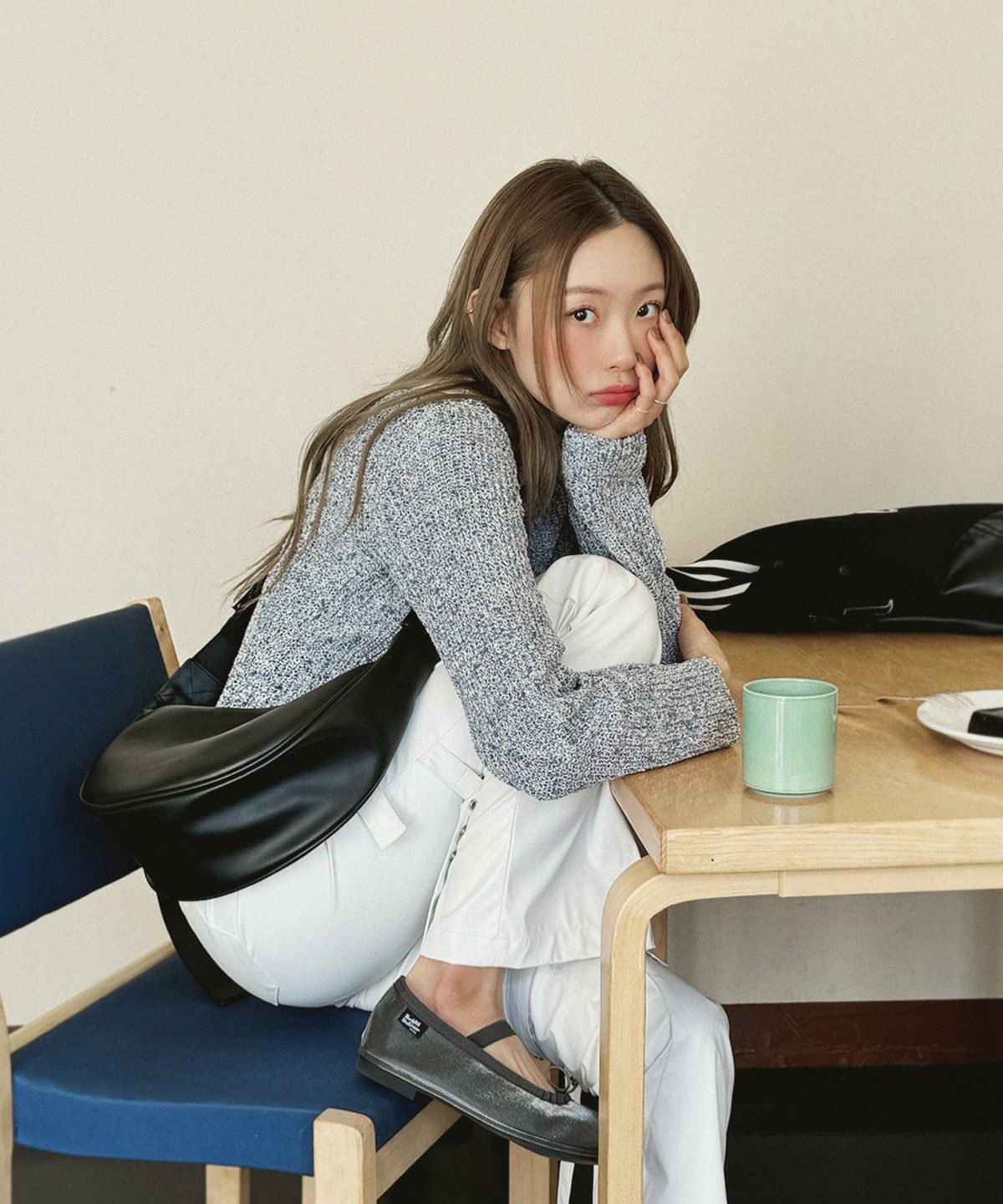 마스마룰즈(MASMARULEZ) leather halfmoon bag_2 Colors