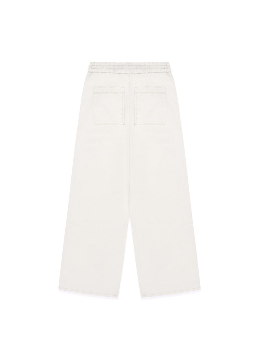 MUSINSA | GLOWNY G CLASSIC COTTON TWILL PANTS (WHITE)