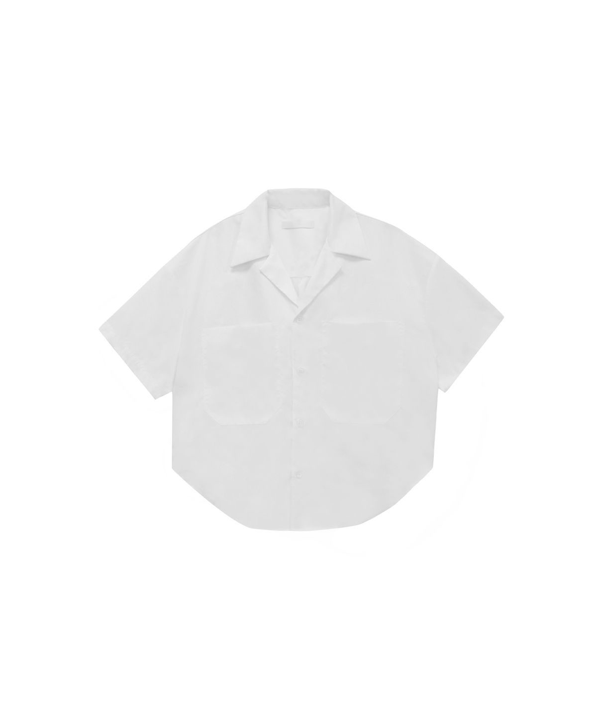 트리밍버드(TREEMINGBIRD) Banding Half Pajama Set-up Shirts [ White ]