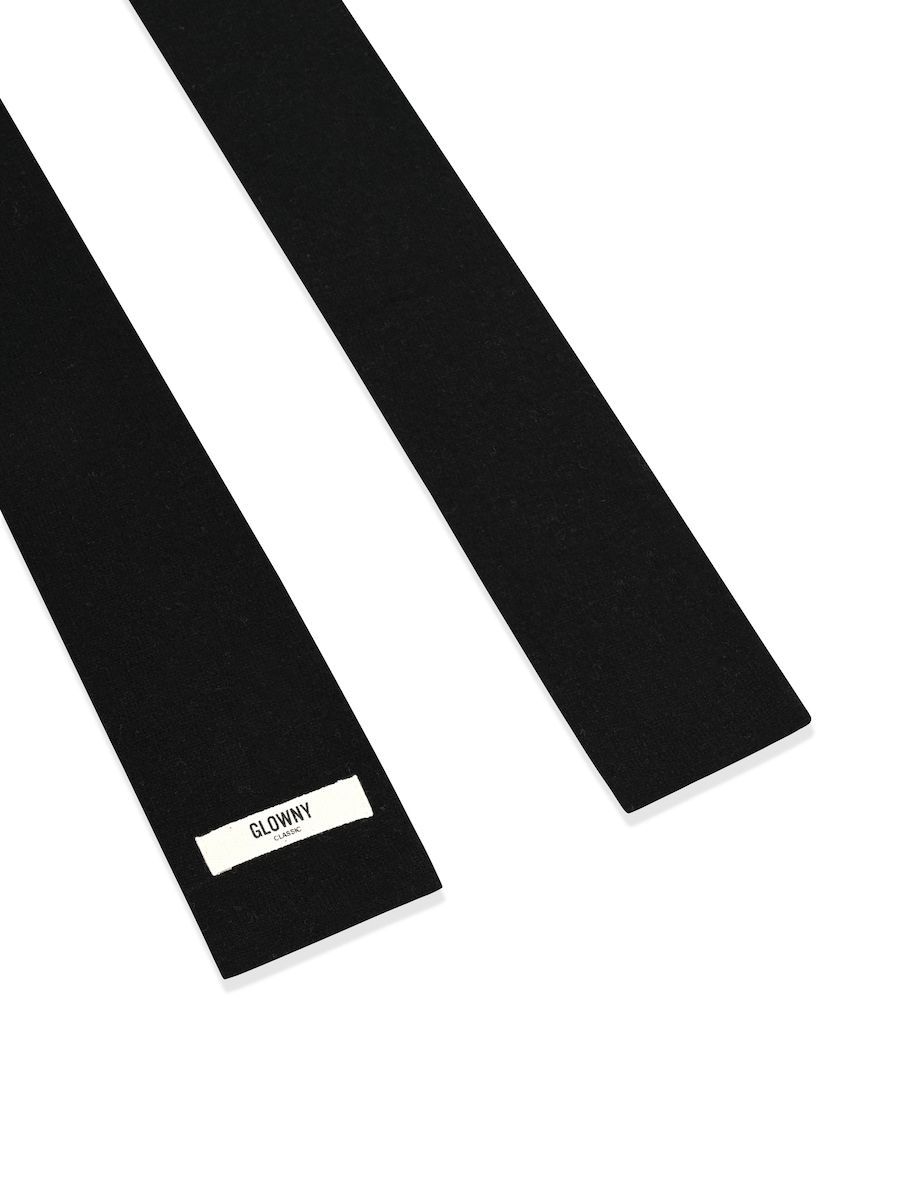 MUSINSA | GLOWNY EVERYDAY G KNIT SCARF (BLACK)
