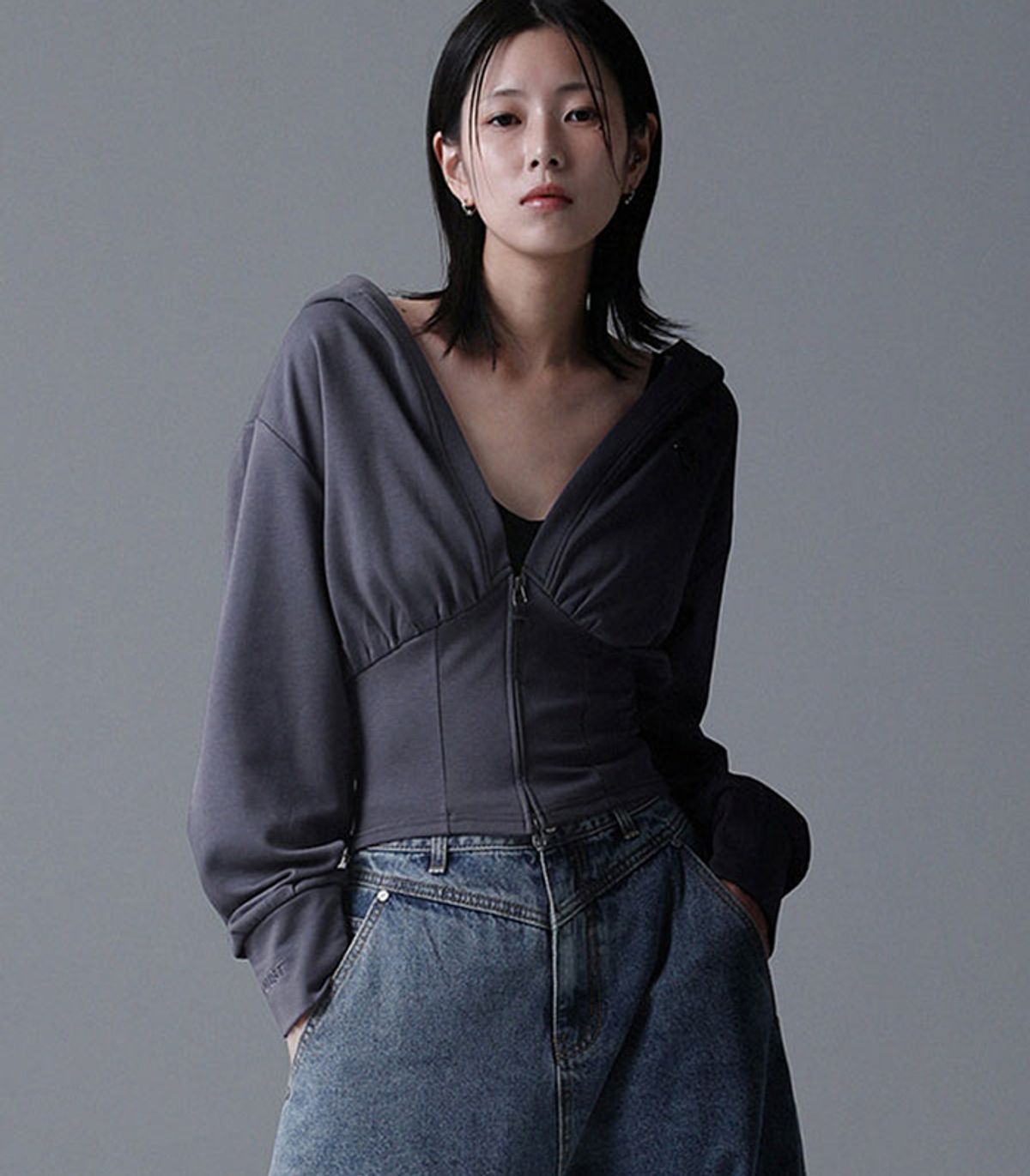어반드레스(AVANDRESS) Tock Hooded Zip-up - 3COL