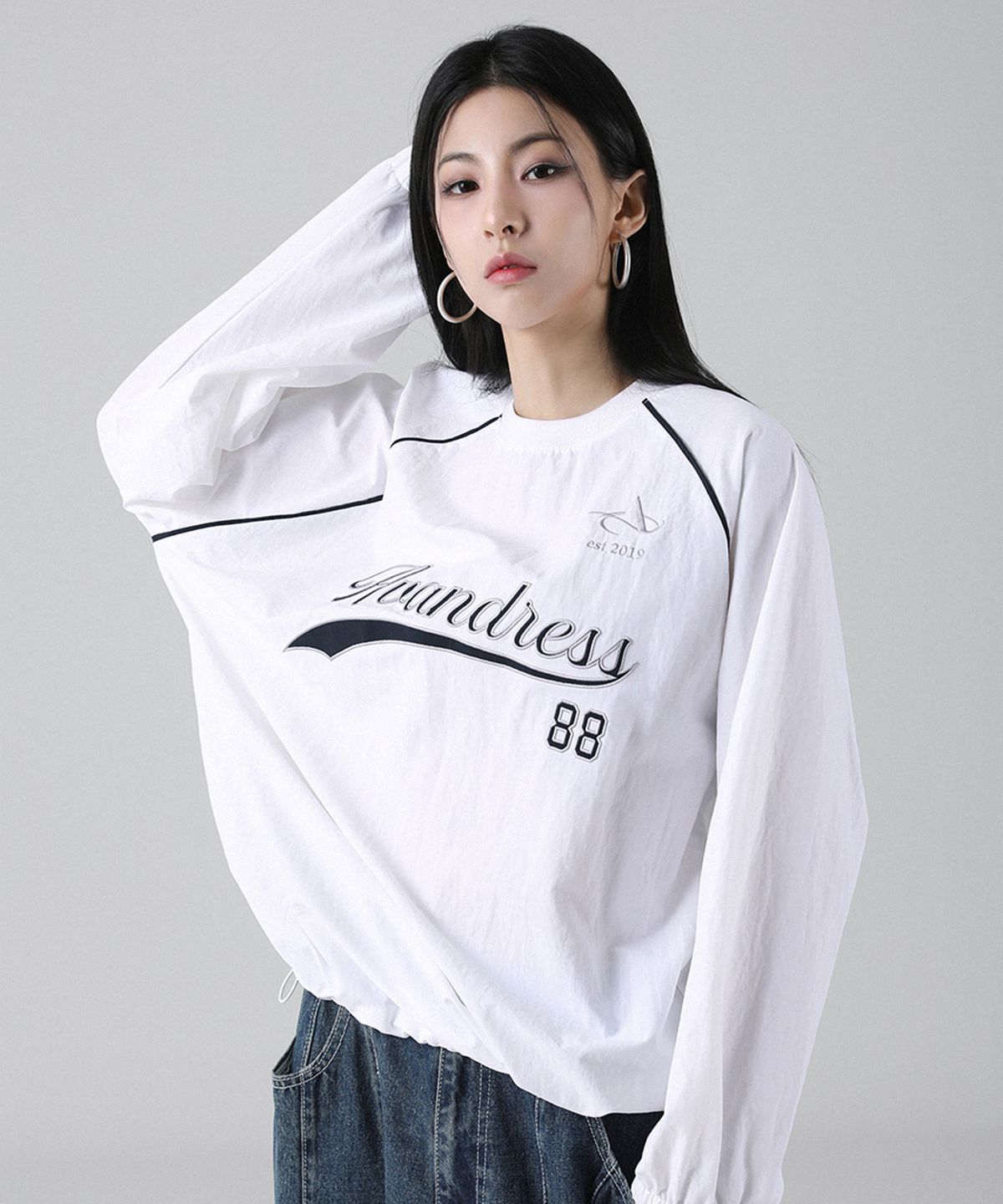 어반드레스(AVANDRESS) Crispy Nylon Sweat Shirt - 4COL