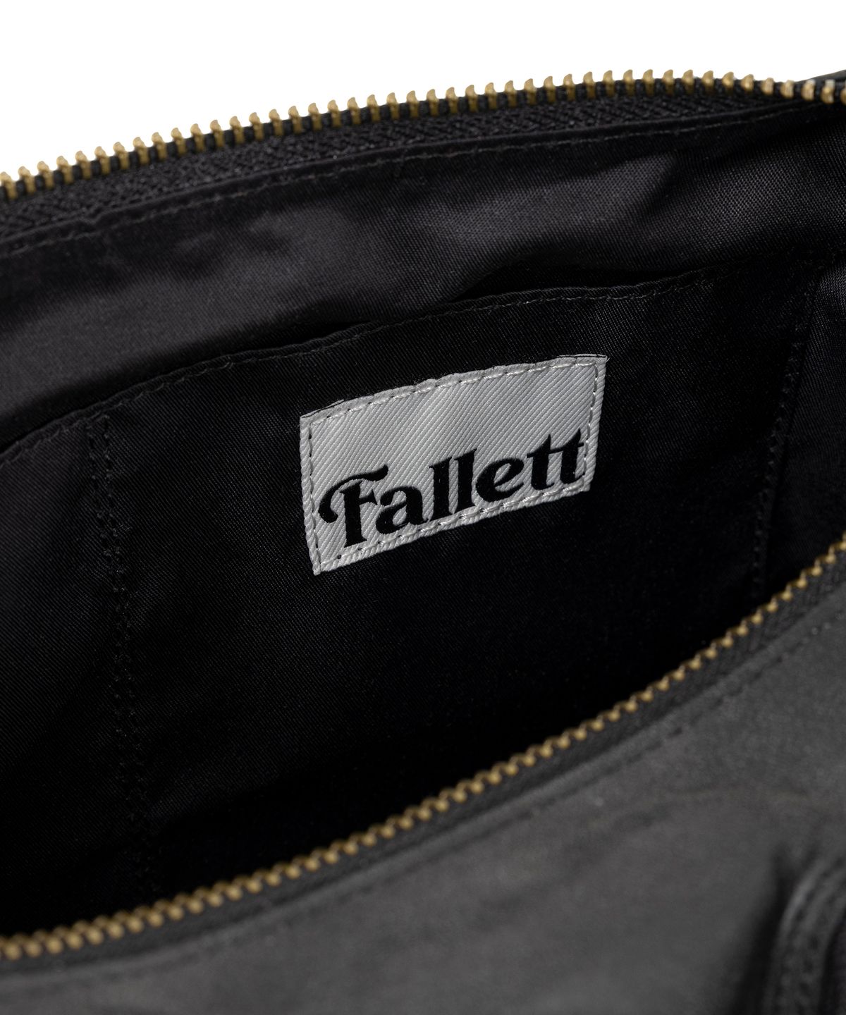 팔렛(FALLETT) 애시메트릭백 레더 차콜