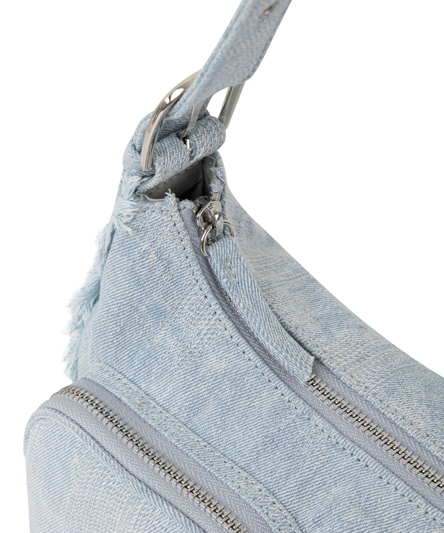 MUSINSA | FALLETT Asymmetric bag denim light blue