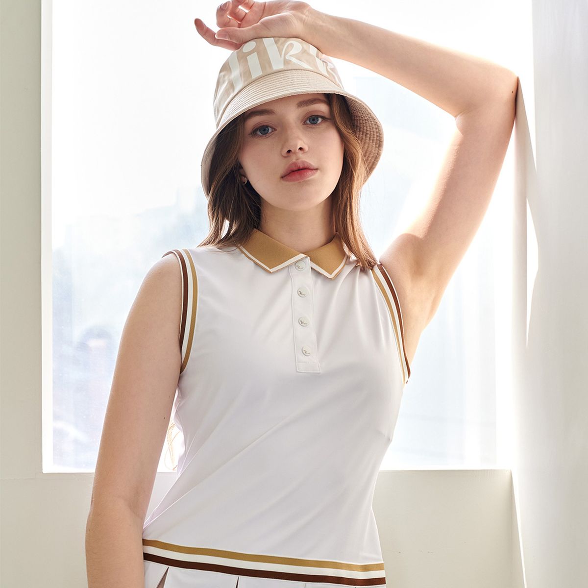 릭크(LIKK) 리크 버킷햇 모자 (베이지)_L3A1-HW05K