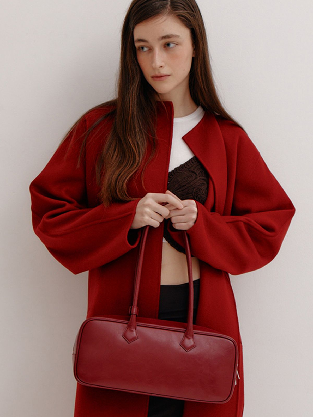 코이무이(KOIMOOI) Urban Shoulder Bag (Cherry Burgundy)