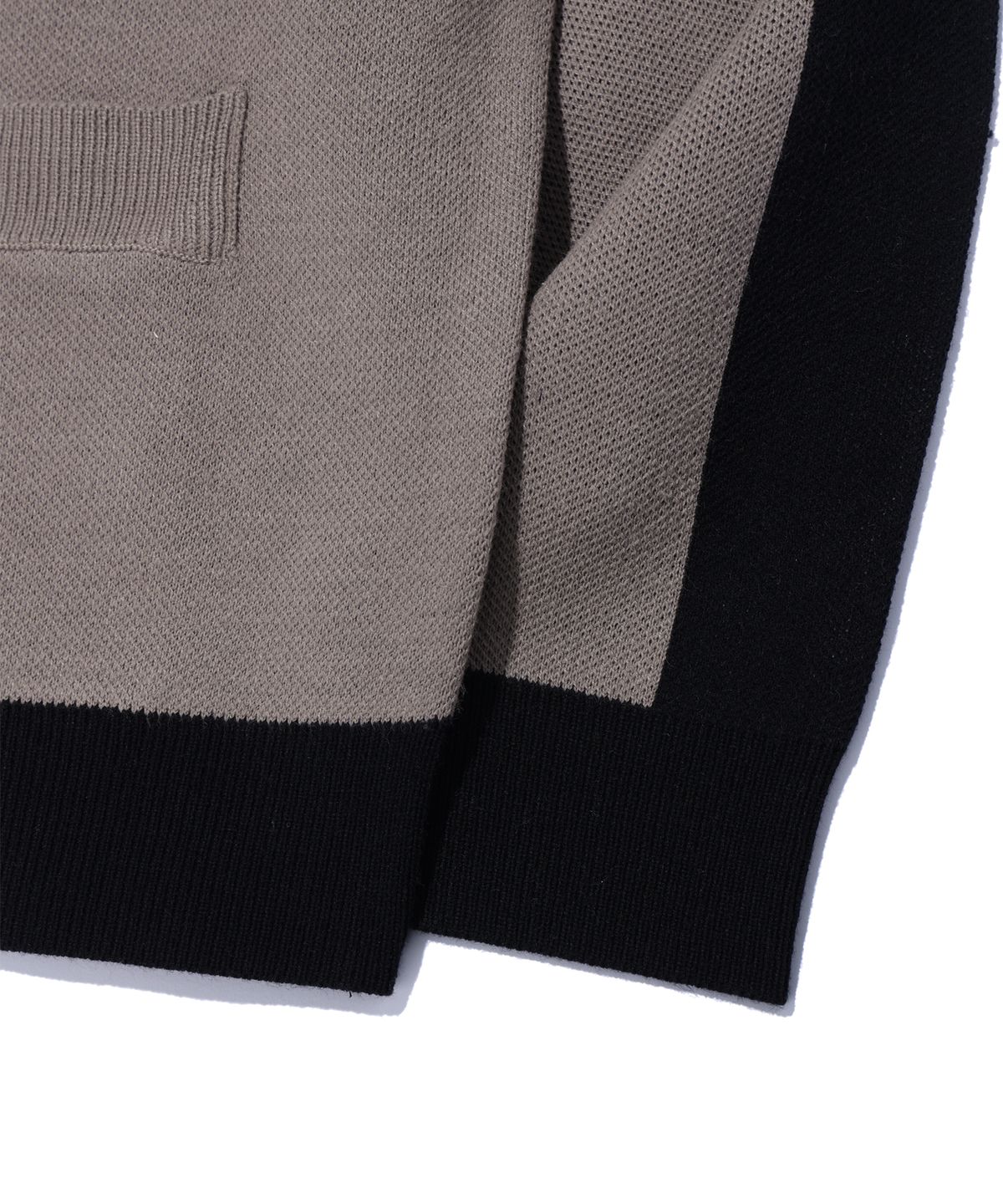 크리틱(CRITIC) FASTER STRONGER RACING ZIP-UP KNIT DARK BEIGE