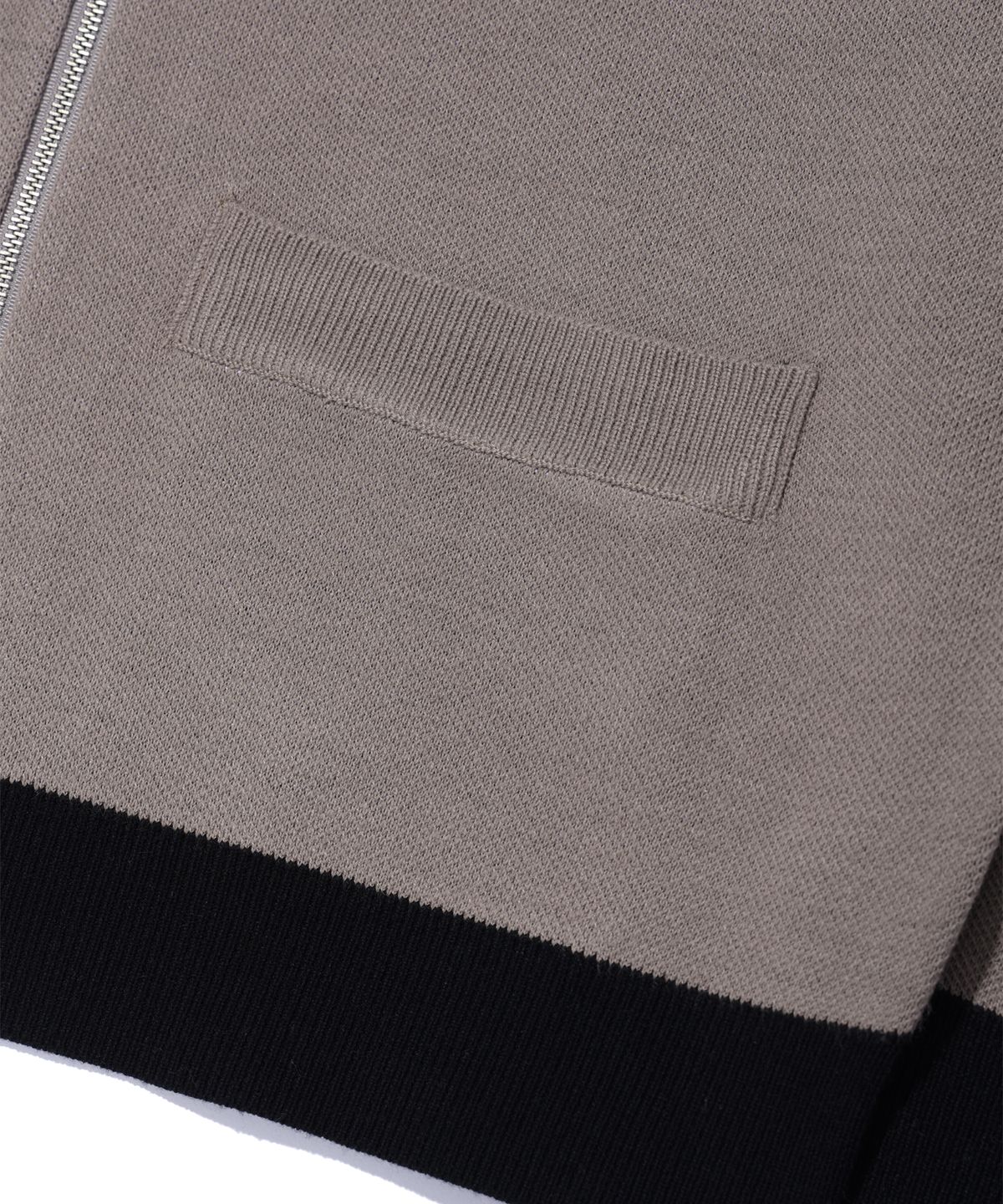 크리틱(CRITIC) FASTER STRONGER RACING ZIP-UP KNIT DARK BEIGE