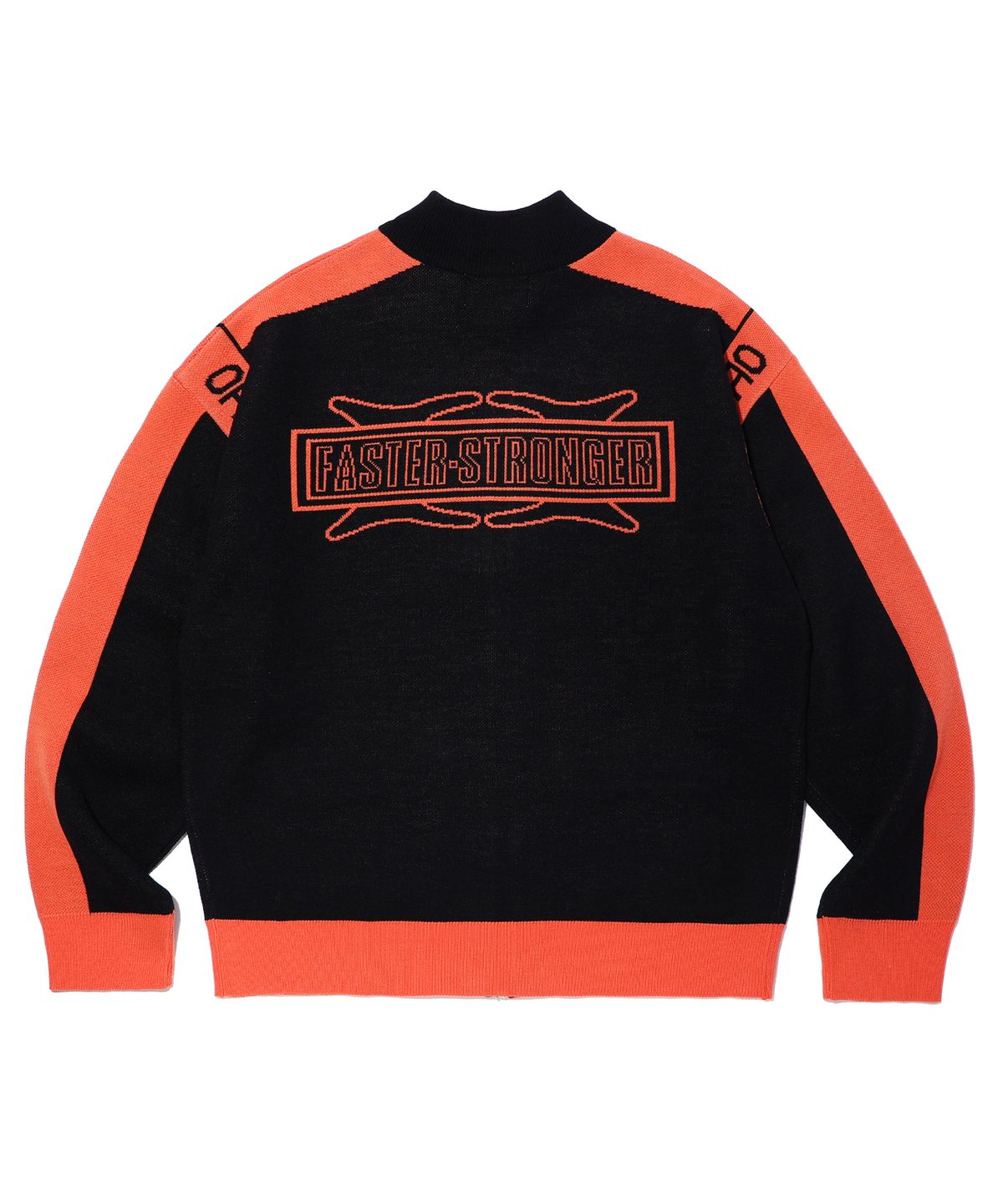크리틱(CRITIC) FASTER STRONGER RACING ZIP-UP KNIT BLACK