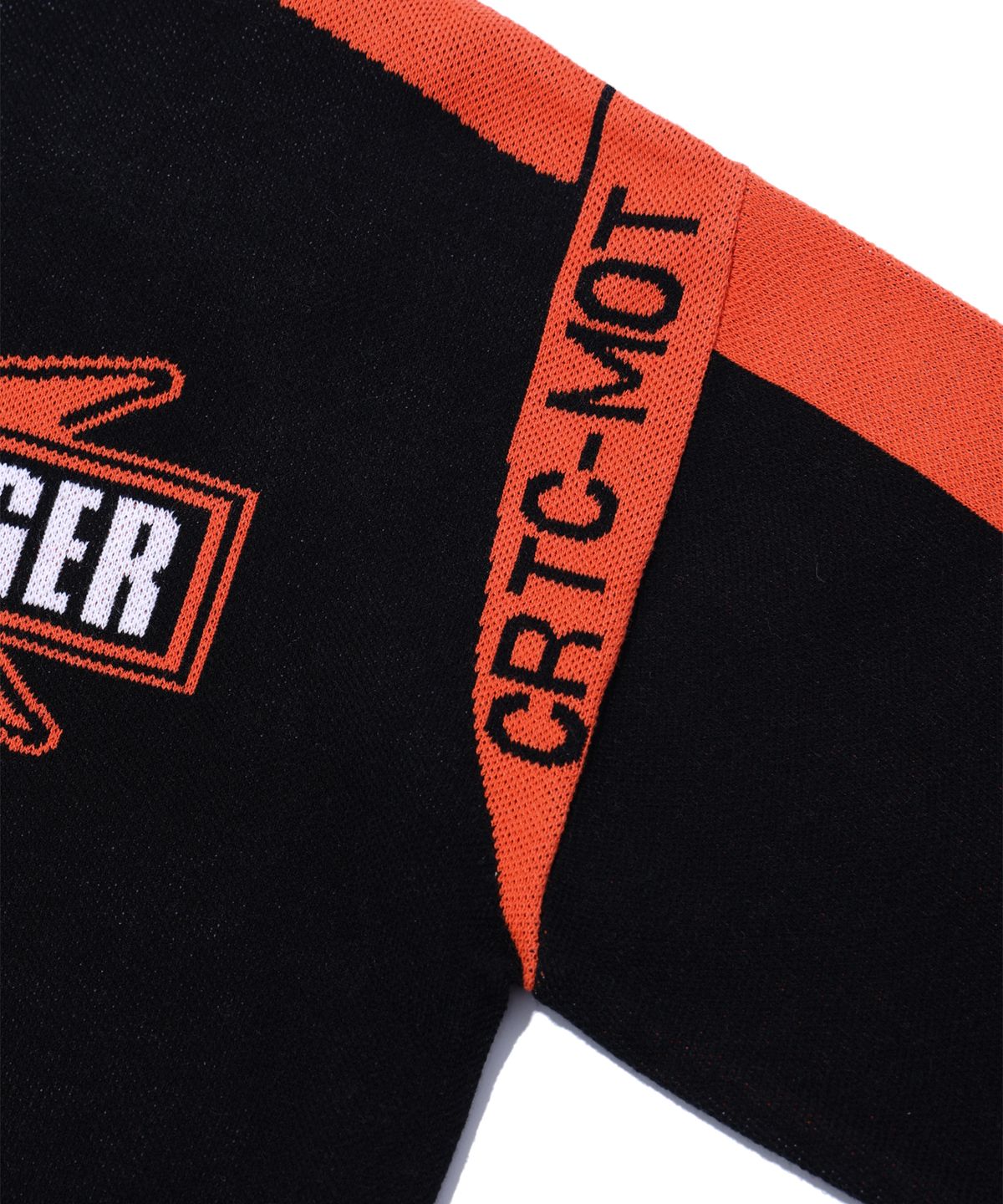 크리틱(CRITIC) FASTER STRONGER RACING ZIP-UP KNIT BLACK