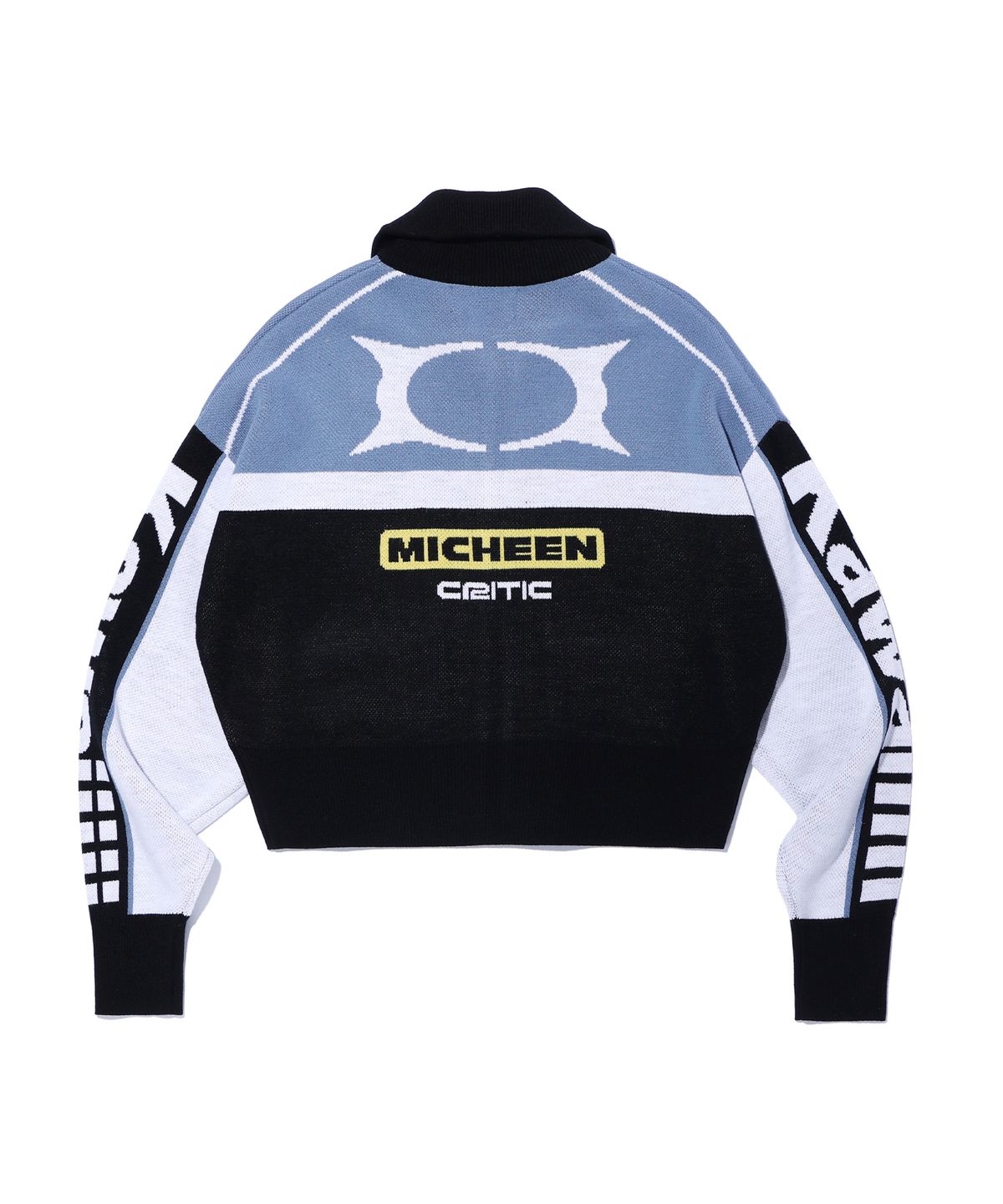 크리틱(CRITIC) KWAIIIII RACING ZIP-UP KNIT BLUE