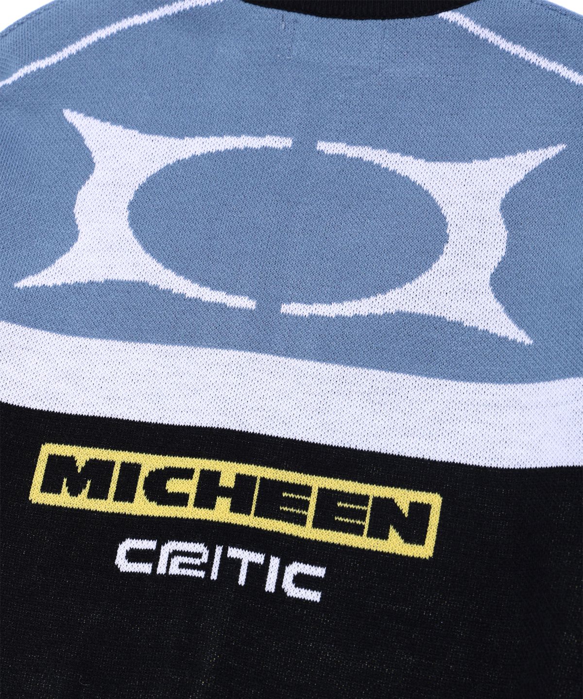크리틱(CRITIC) KWAIIIII RACING ZIP-UP KNIT BLUE
