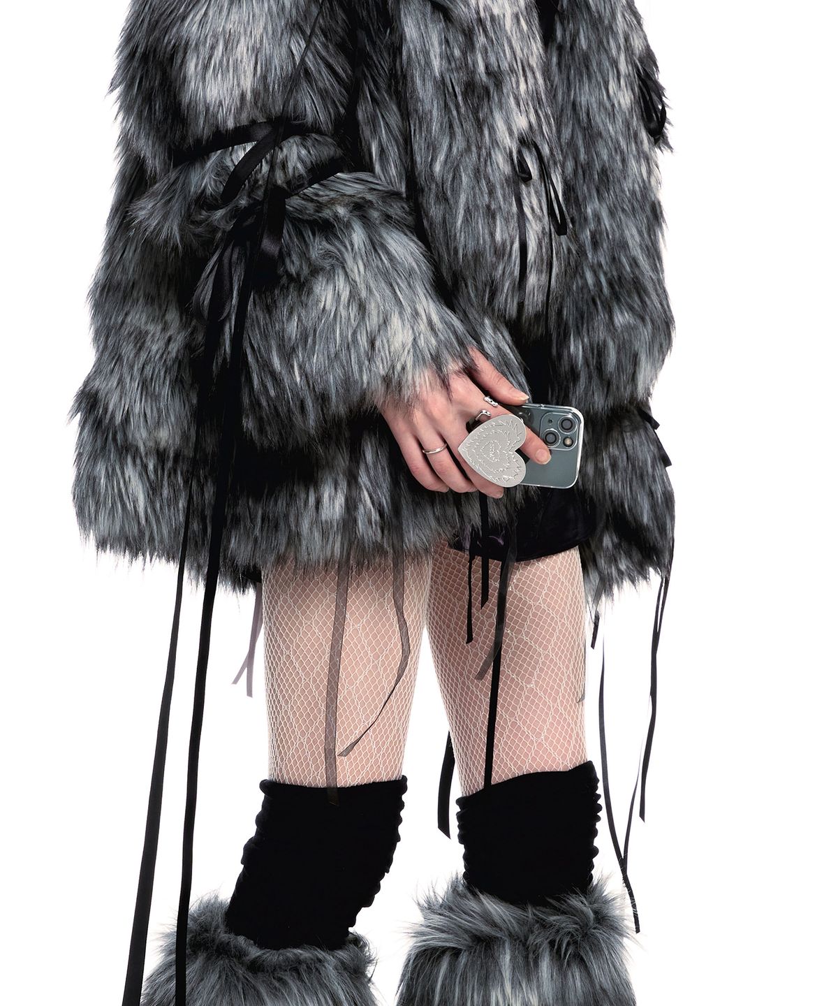 센티멍(SENTIMENTS) NO.471 [SILVER] HEART PHONE GRIP