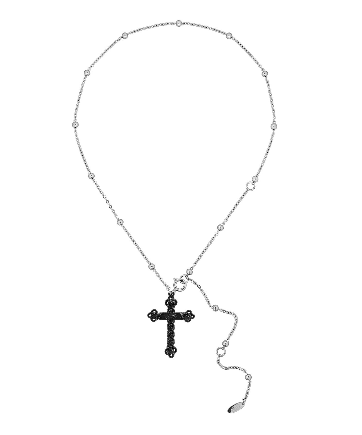 【SENTIMENTS】NO.473 KNOT CROSS NECKLACE▲BABYMONSTER着用 MUSINSA | SENTIMENTS NO.473 [BLACK] KNOT CROSS NECKLACE