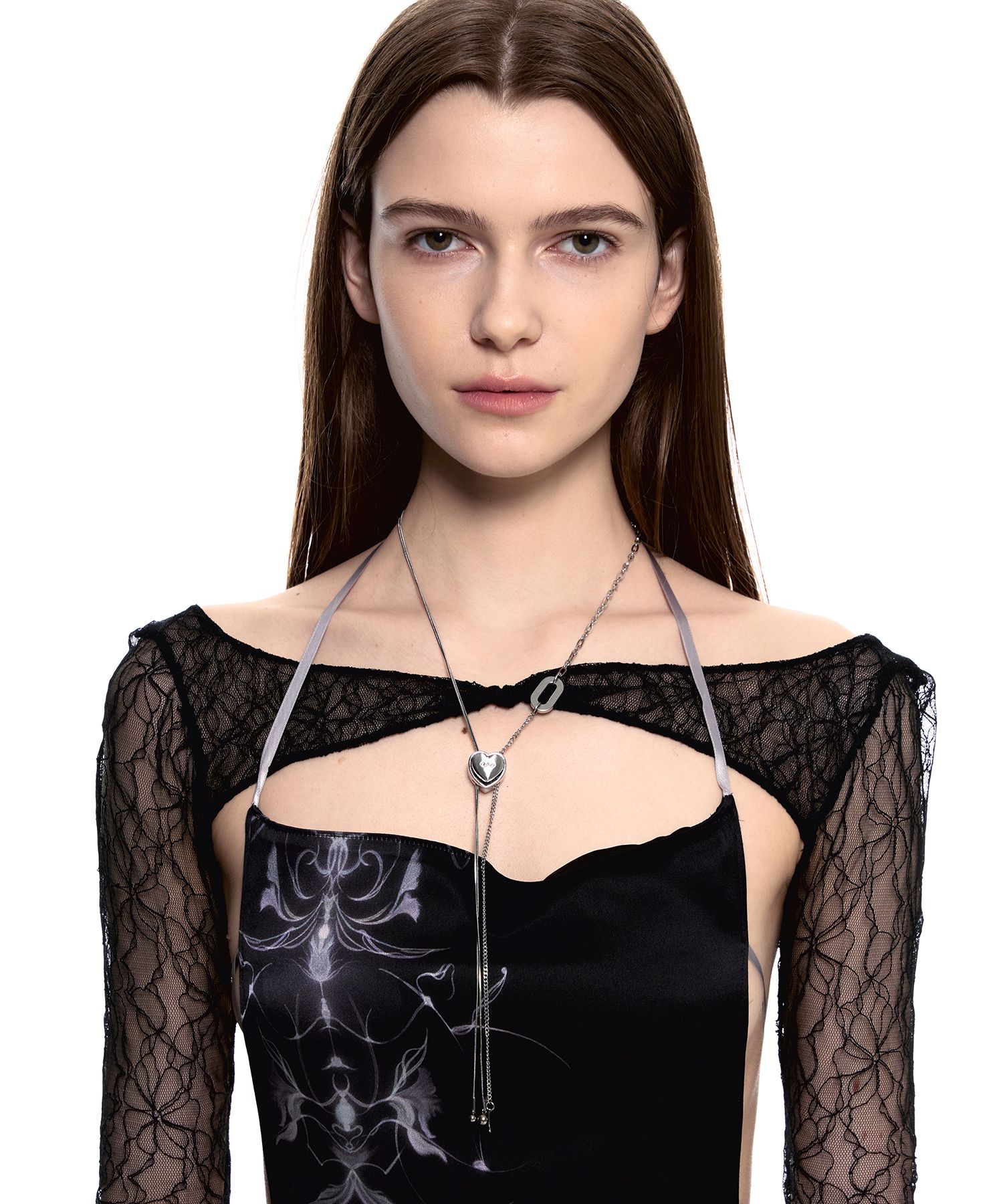 ★SENTIMENTS★ NO.480 [SILVER] HEART CODE LOCK CHAIN NECKLAC MUSINSA公式 | SENTIMENTS NO.480 [SILVER] HEART CODE LOCK