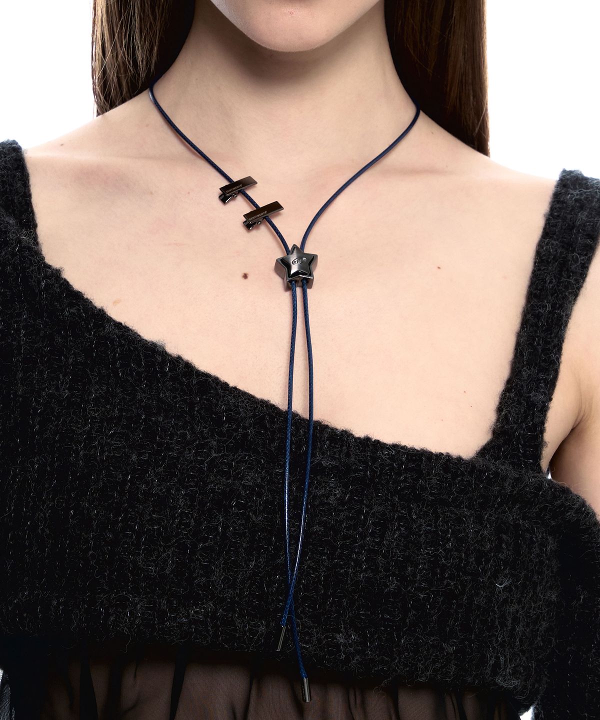 센티멍(SENTIMENTS) NO.482 [BLACK] STAR CODE LOCK NECKLACE