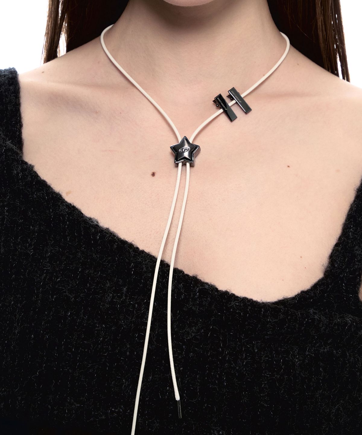 센티멍(SENTIMENTS) NO.482 [BLACK] STAR CODE LOCK NECKLACE