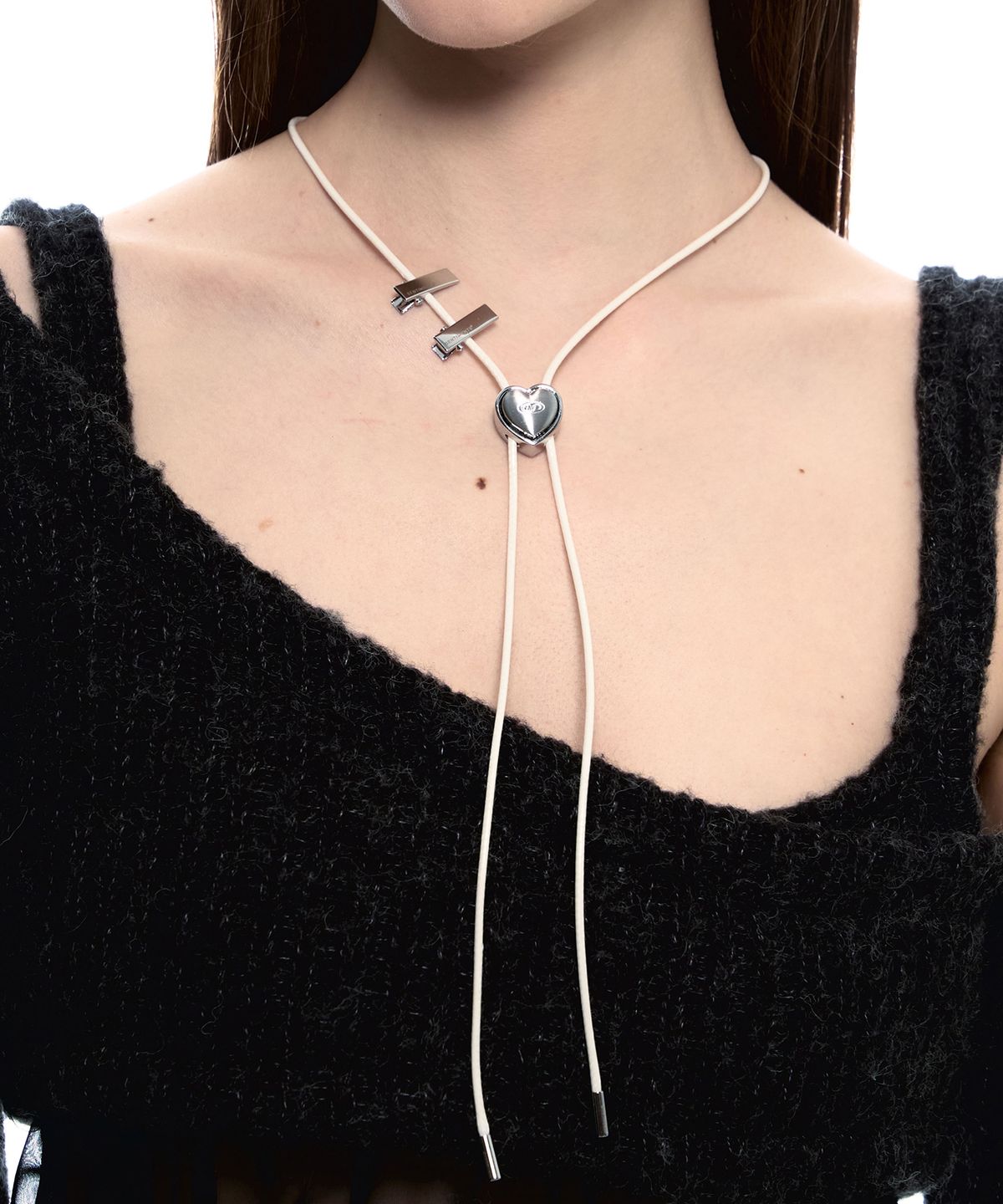 센티멍(SENTIMENTS) NO.483 [SILVER] HEART CODE LOCK NECKLACE