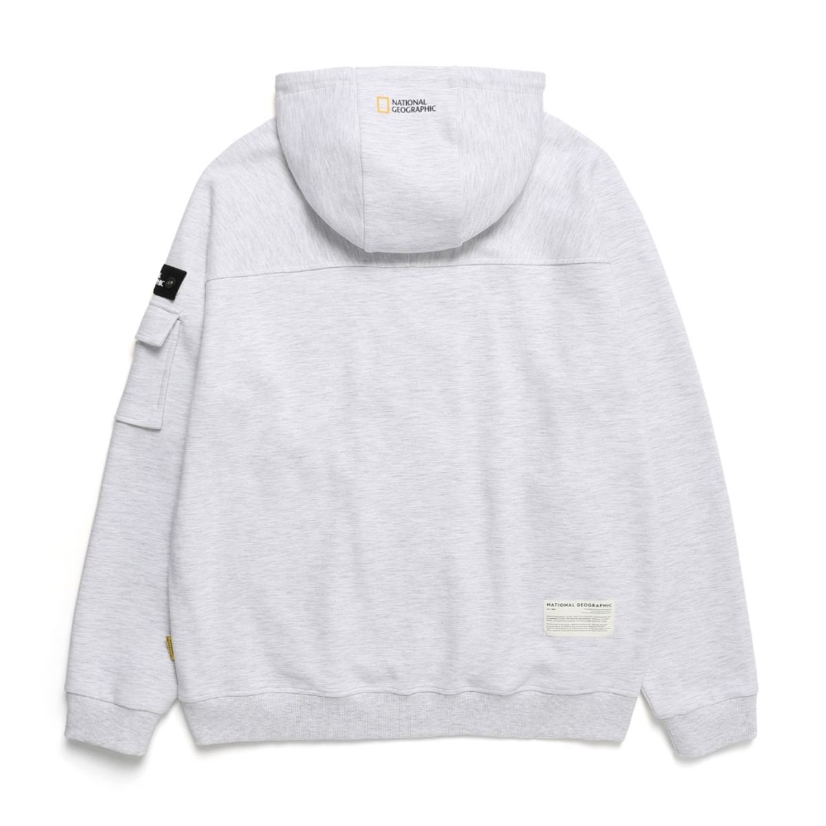 내셔널지오그래픽(NATIONALGEOGRAPHIC) N241MJP904 라르가 와펜 후드 집업 점퍼 M IVORY