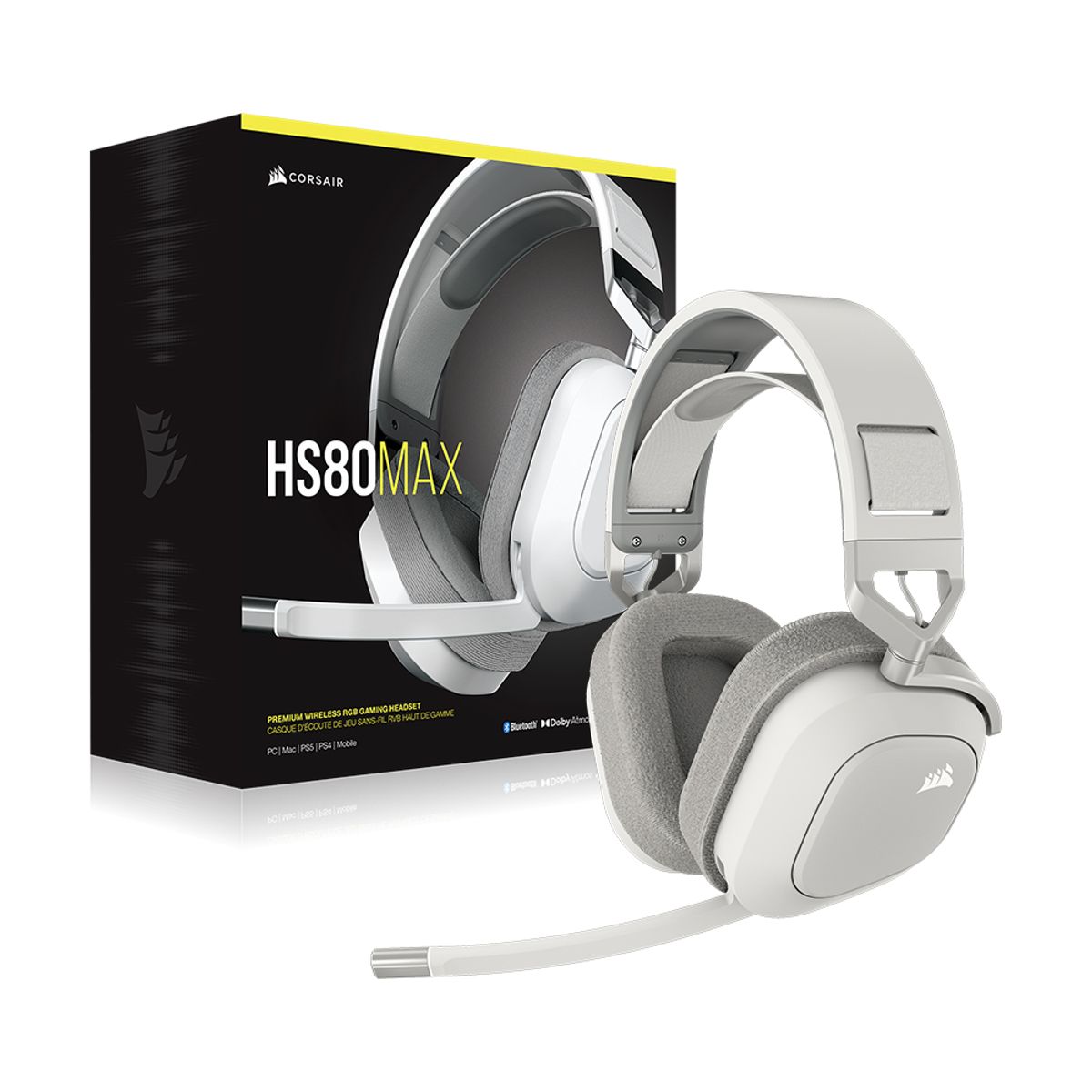 커세어(CORSAIR) HS80 MAX RGB 무선 게이밍헤드셋