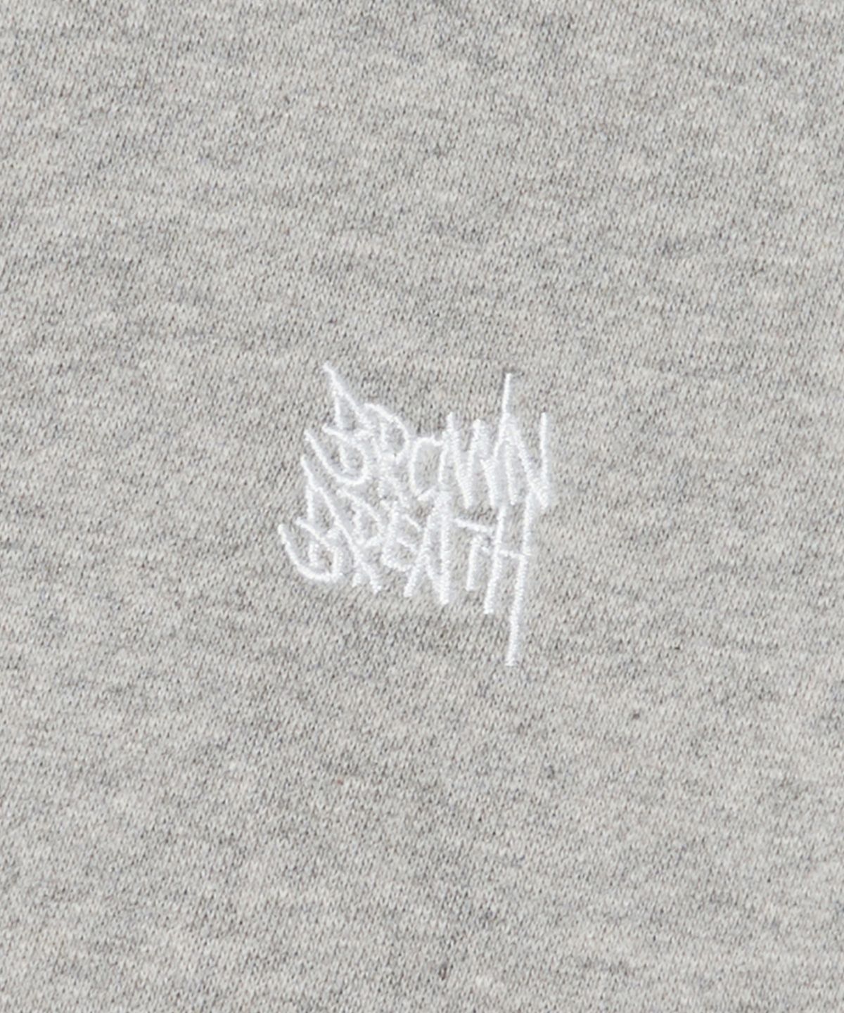 브라운브레스(BROWNBREATH) PAISLEY TAG HOODIE - MELANGE GREY
