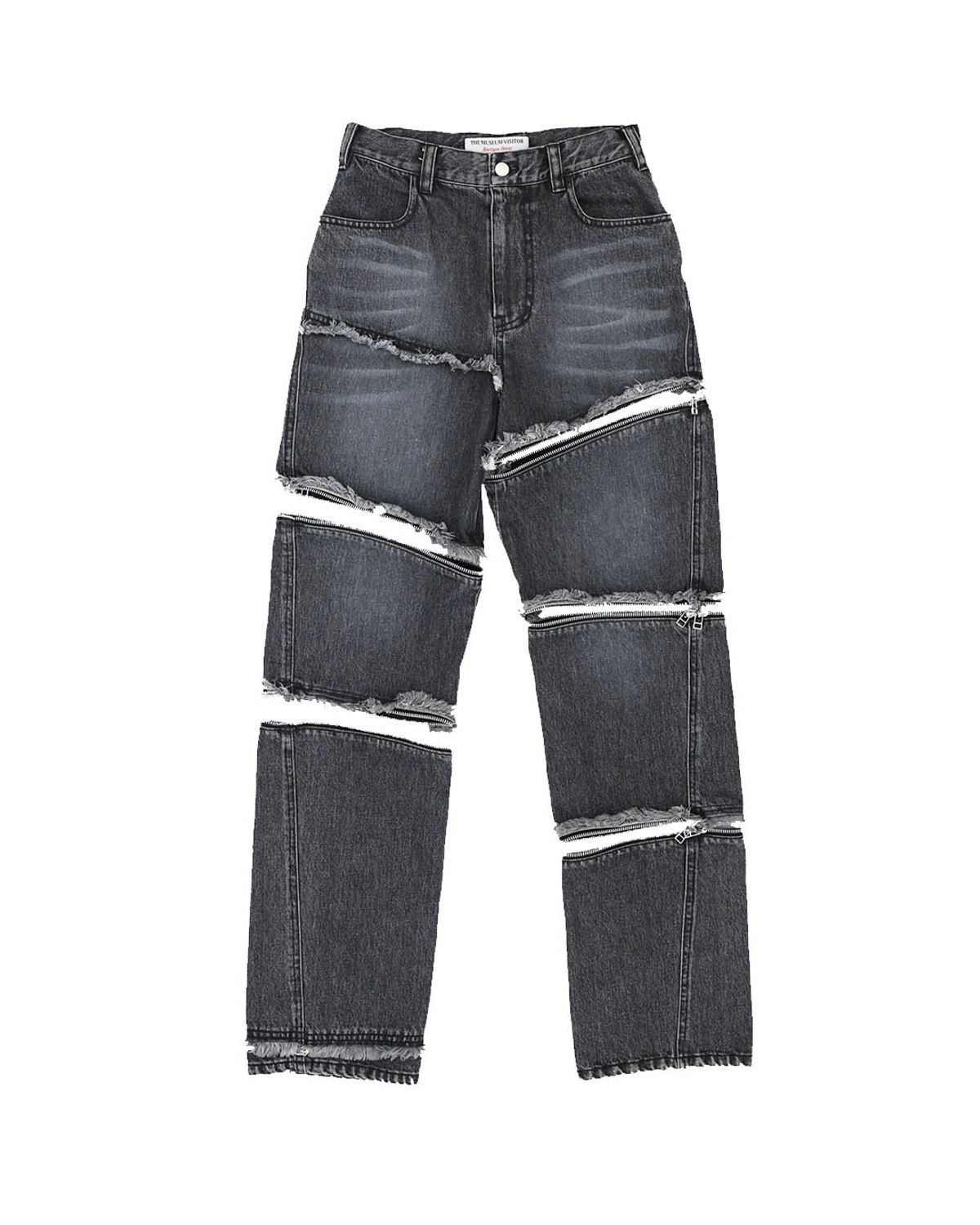 더뮤지엄비지터(THEMUSEUMVISITOR) ZIPPER JEAN (BLACK)