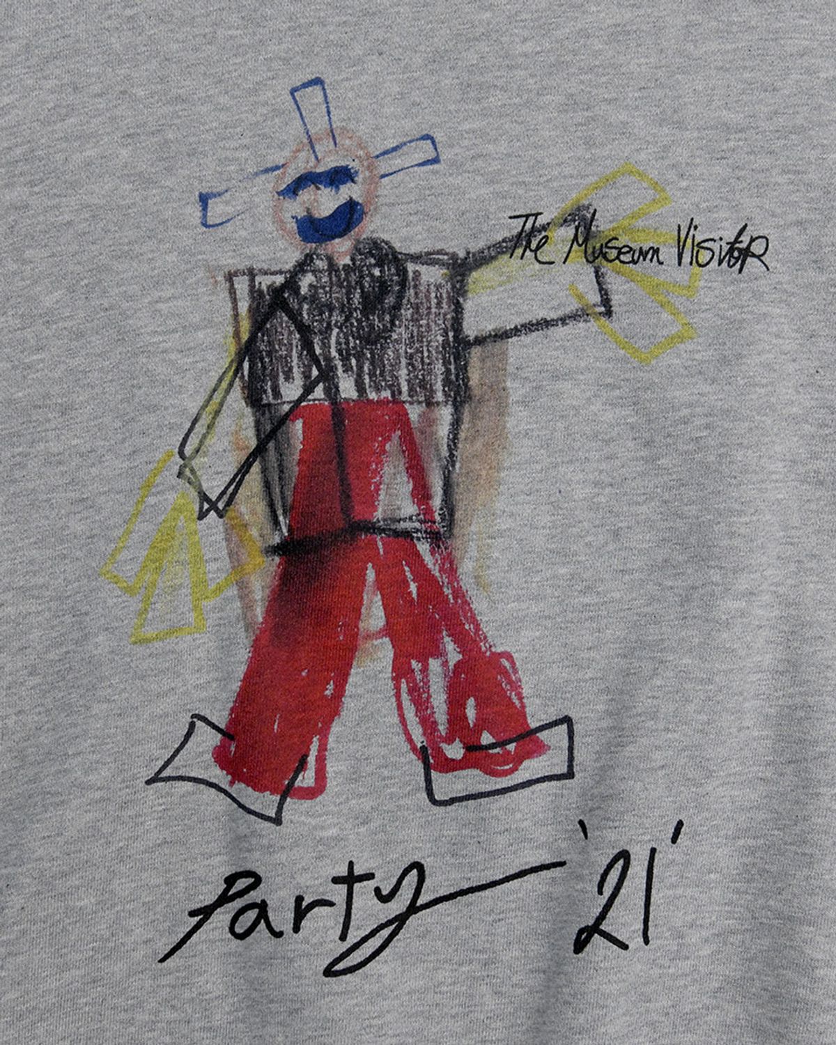 더뮤지엄비지터(THEMUSEUMVISITOR) 21 IN PARIS PRINTED SWEATSHIRTS (GREY)