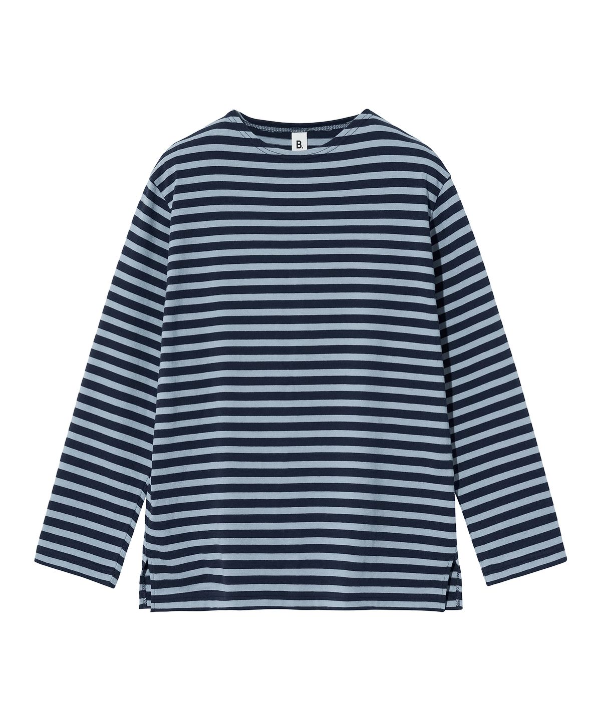 브렌슨(BRENSON) B. 루즈핏 보트넥 스트라이프 긴팔티 ( 5Color )