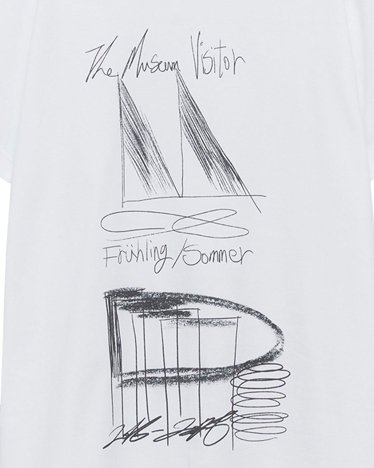 더뮤지엄비지터(THEMUSEUMVISITOR) ARCHITECTURE T-SHIRTS (WHITE)