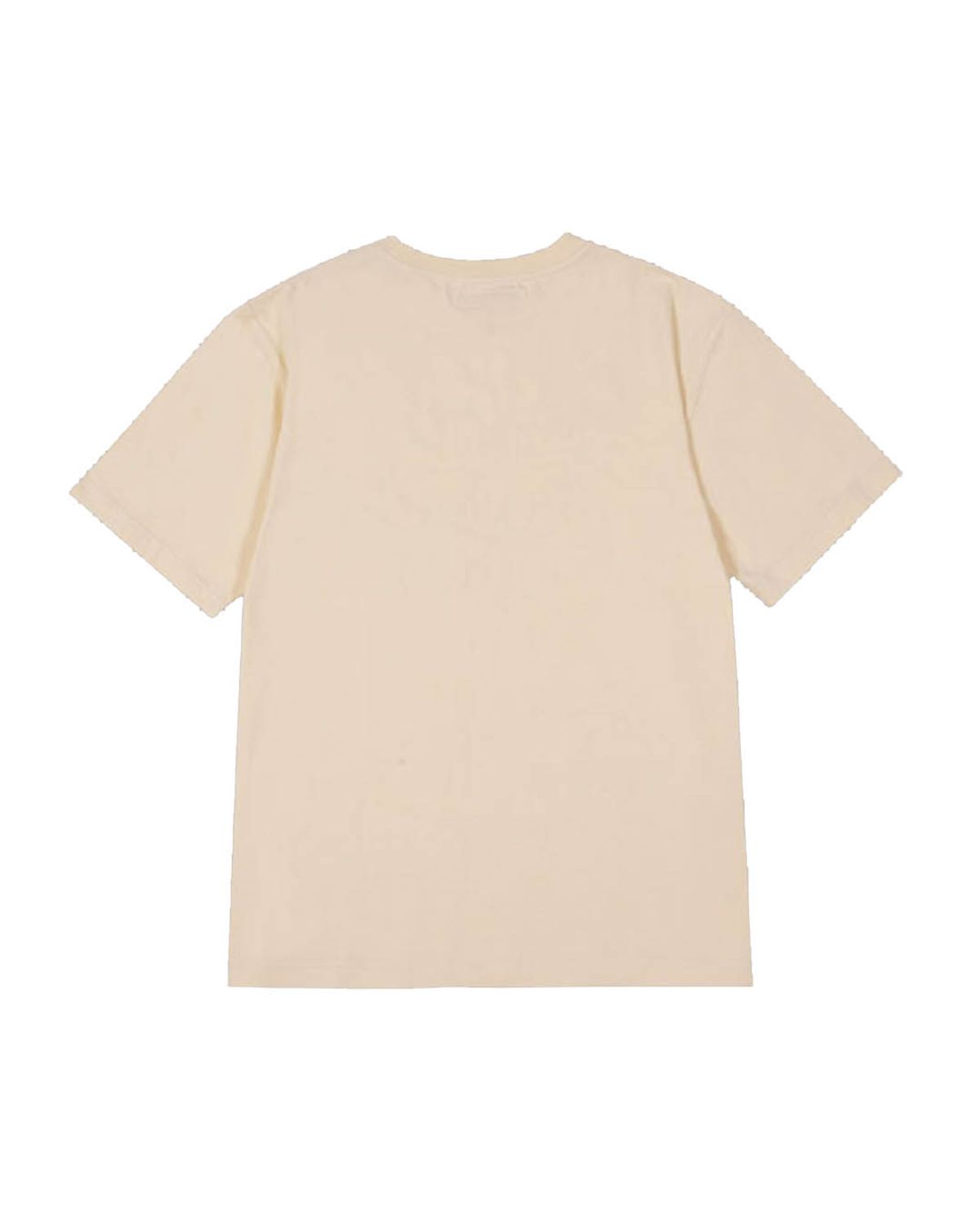 더뮤지엄비지터(THEMUSEUMVISITOR) PARTY GLITTER LOGO T-SHIRTS (YELLOW)