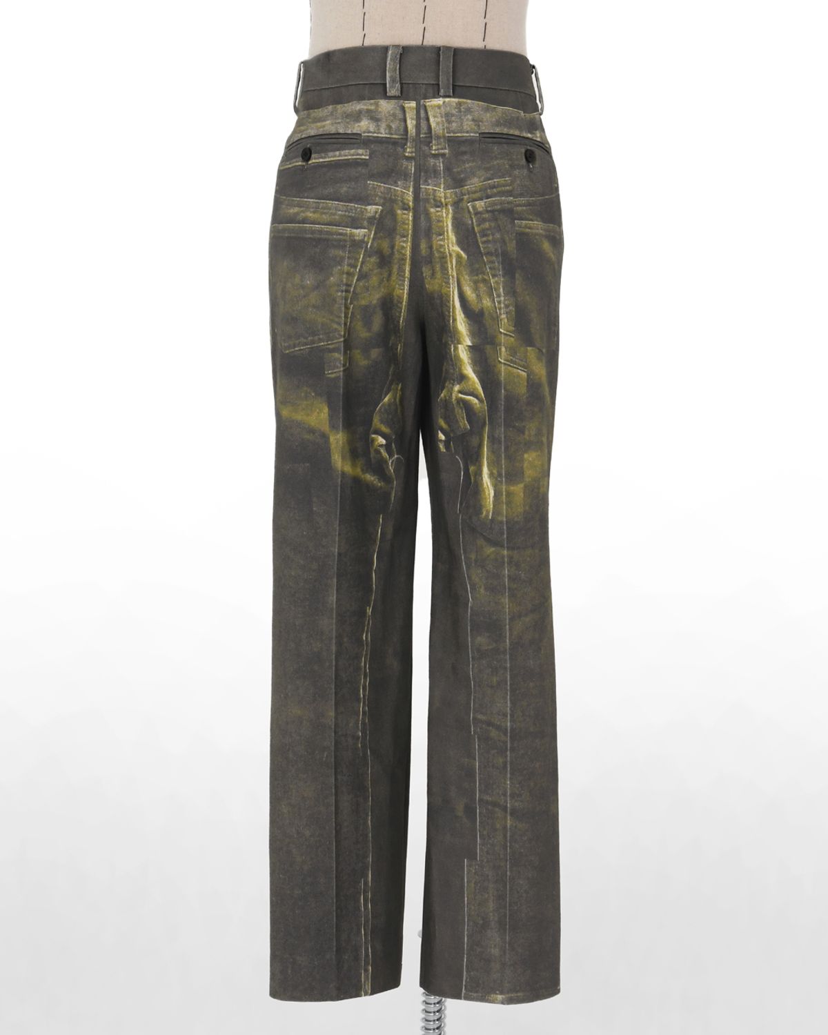 더뮤지엄비지터(THEMUSEUMVISITOR) CORDUROY PRINTED PANTS (DARK BROWN)